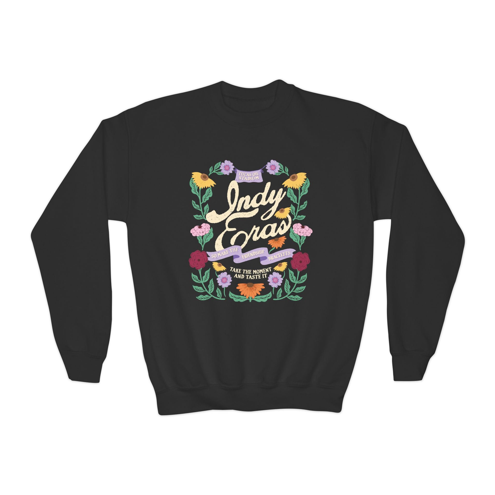 Kid's Indy Eras Tour  Floral Piano Crewneck Sweatshirt