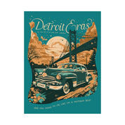 Seafoam Night Two Detroit Skyline Eras Tour Poster