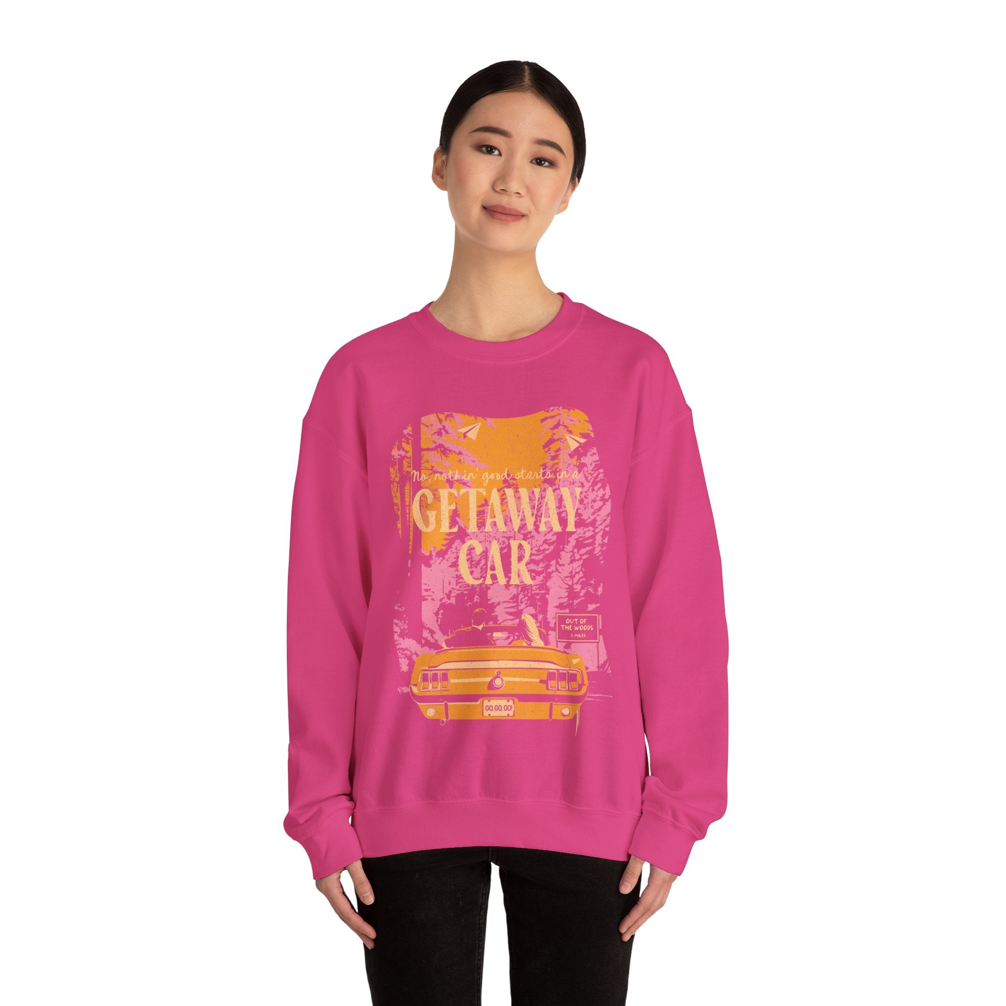 Drivin' the Getaway Car Out of the Woods Crewneck