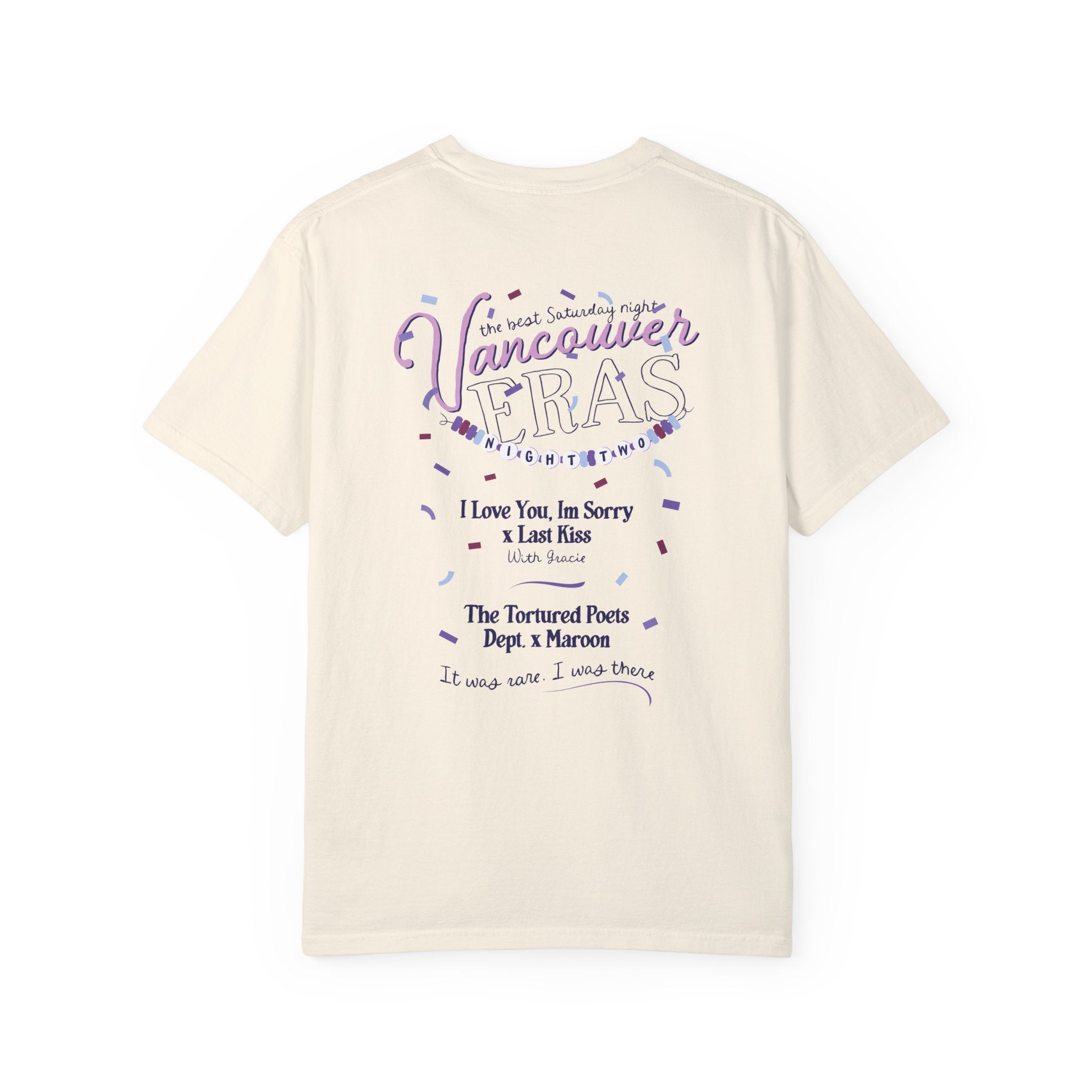 Vancouver Eras Night Two Comfort Colors Tee