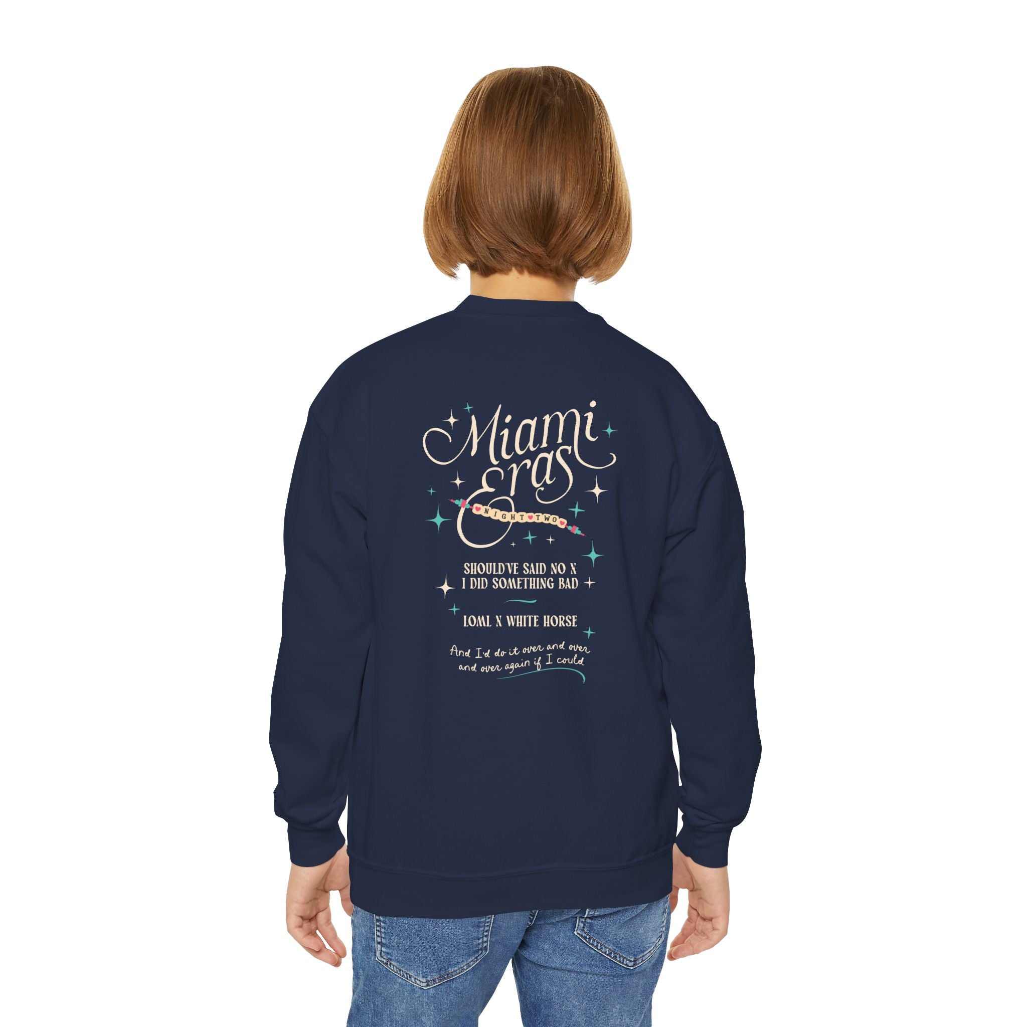 Kid's Miami Eras Night Two Hard Rock Stadium Gildan Crewneck