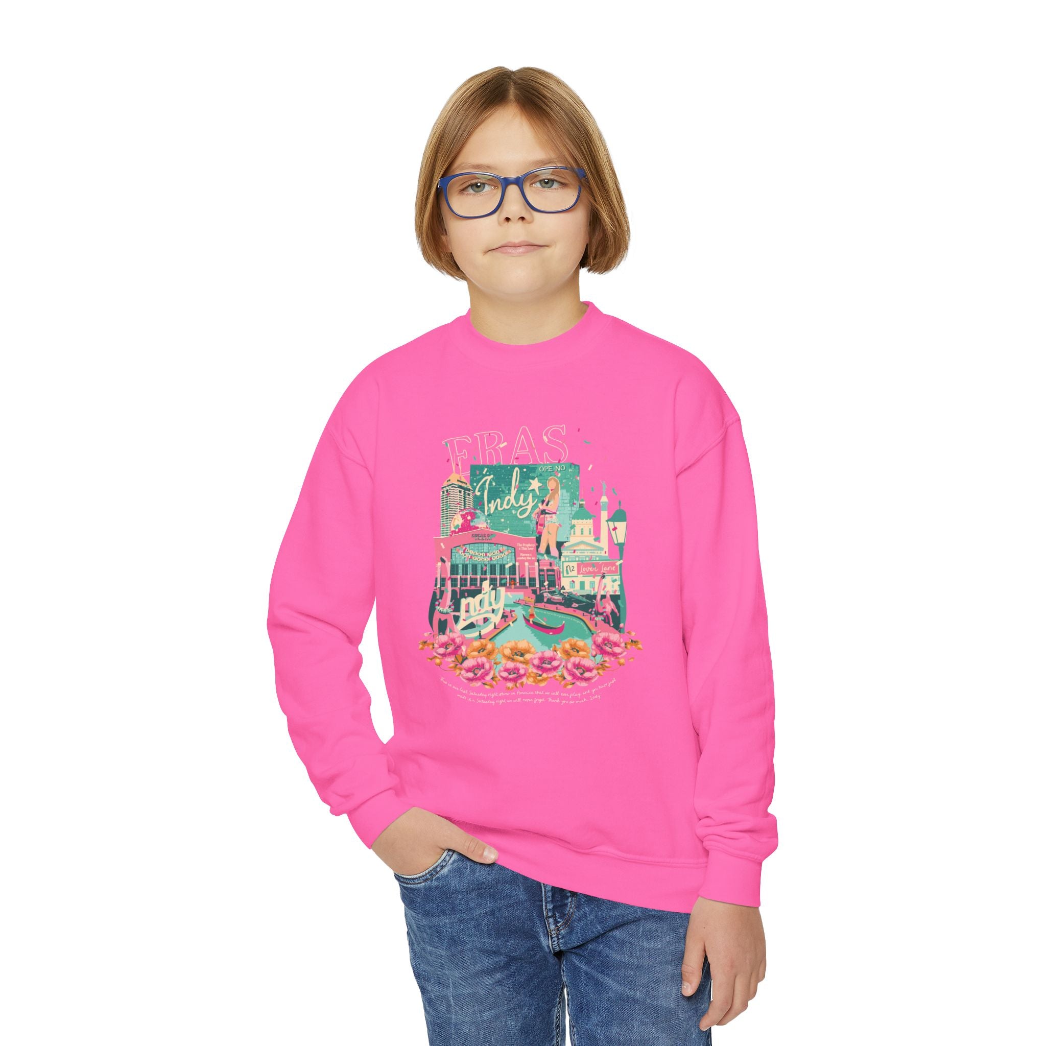 Kid's Indy Eras Night Two Crewneck Sweatshirt