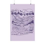 Orchid Denver Night Two Purple Mountains Poster