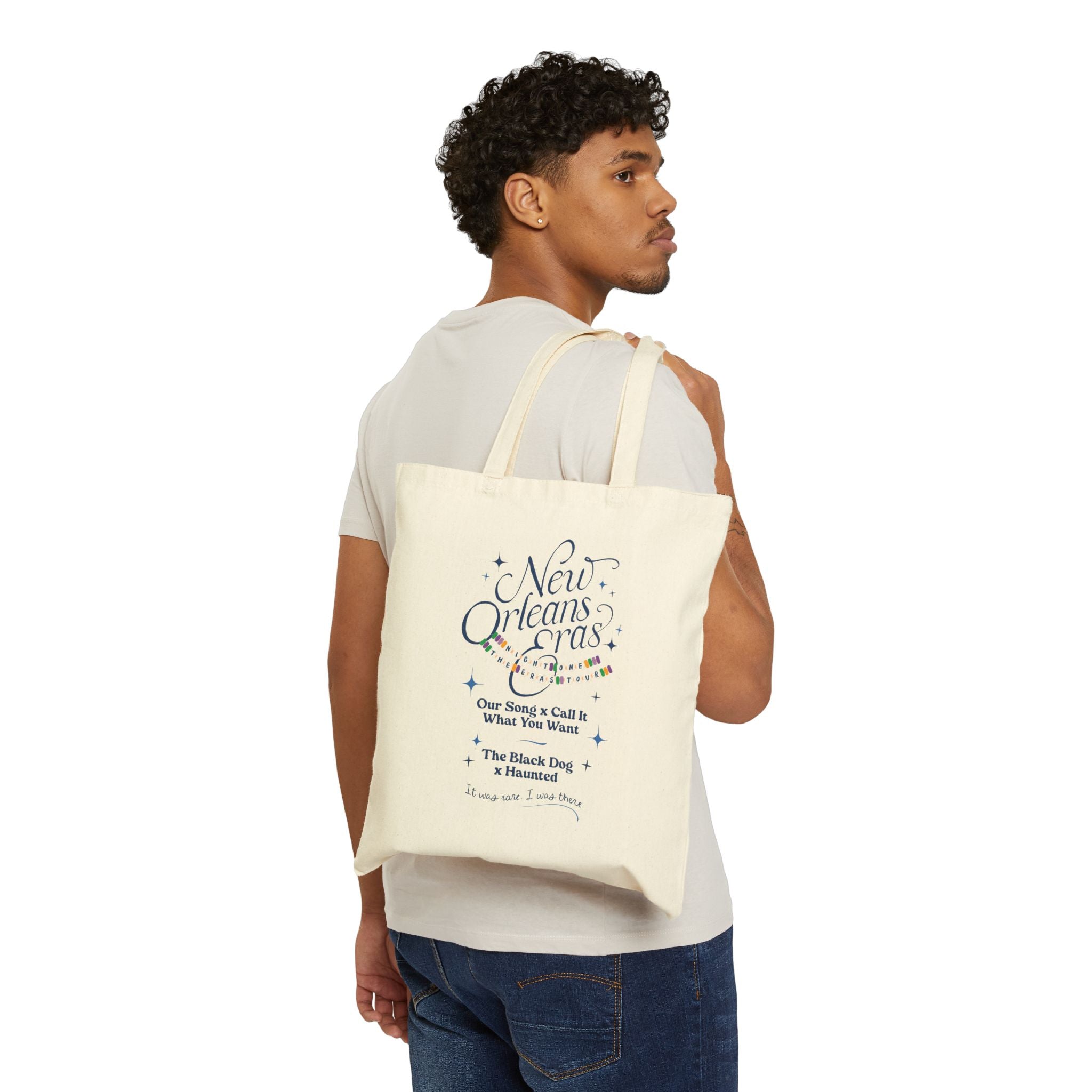 New Orleans Eras Night One Superdome Cotton Canvas Tote Bag