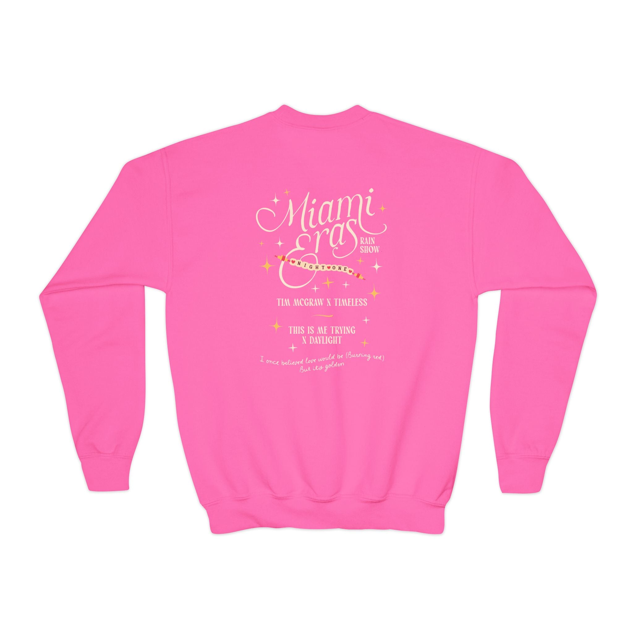 Kid's Miami Eras Night One Hard Rock Stadium Gildan Crewneck