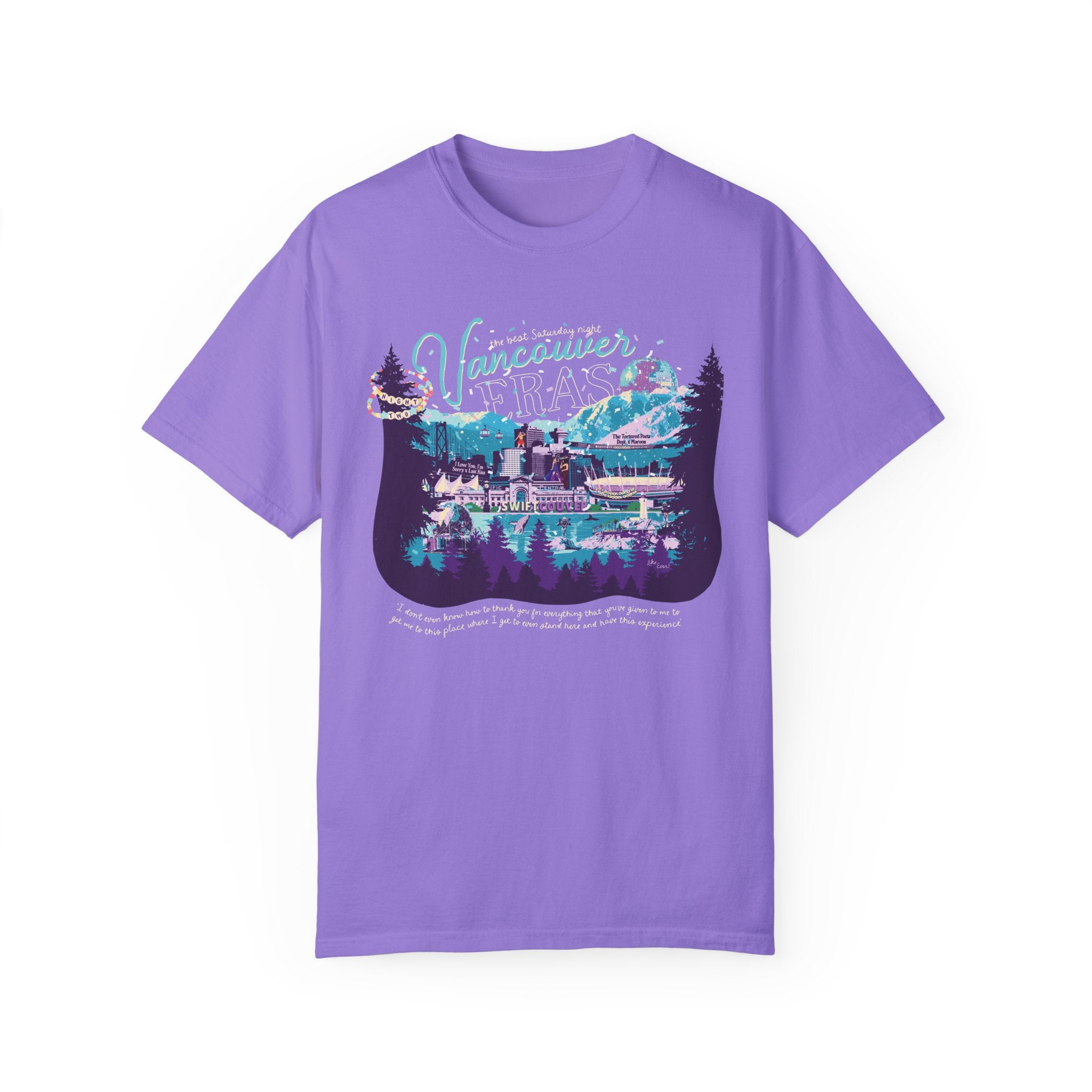 Vancouver Eras Night Two Comfort Colors Tee