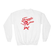 Kid's Who's Toronto Anyway Raccoon Toronto Eras Crewneck Sweatshirt