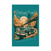 Seafoam Night Two Detroit Skyline Eras Tour Poster