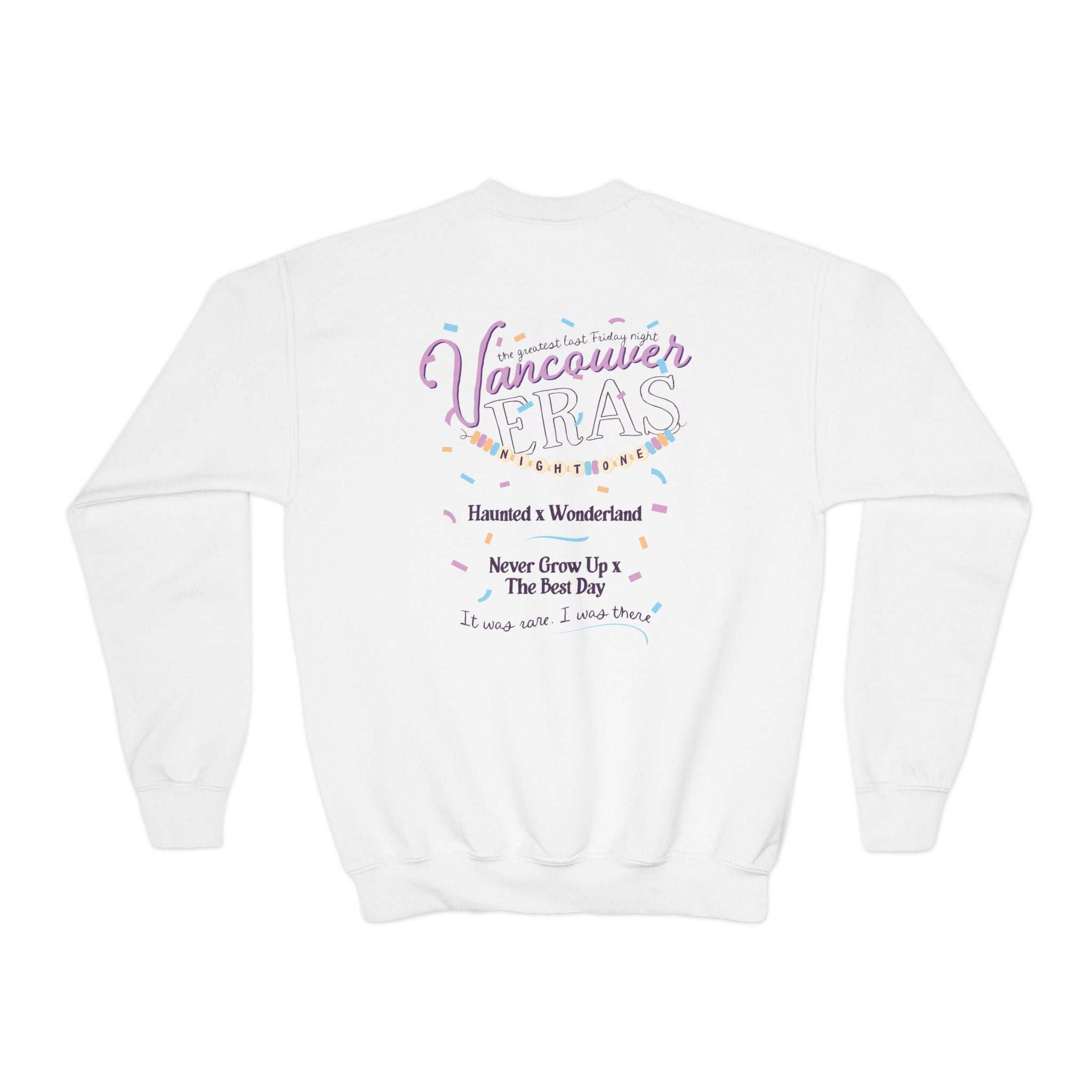 Kid's Vancouver Eras Night One Crewneck Sweatshirt