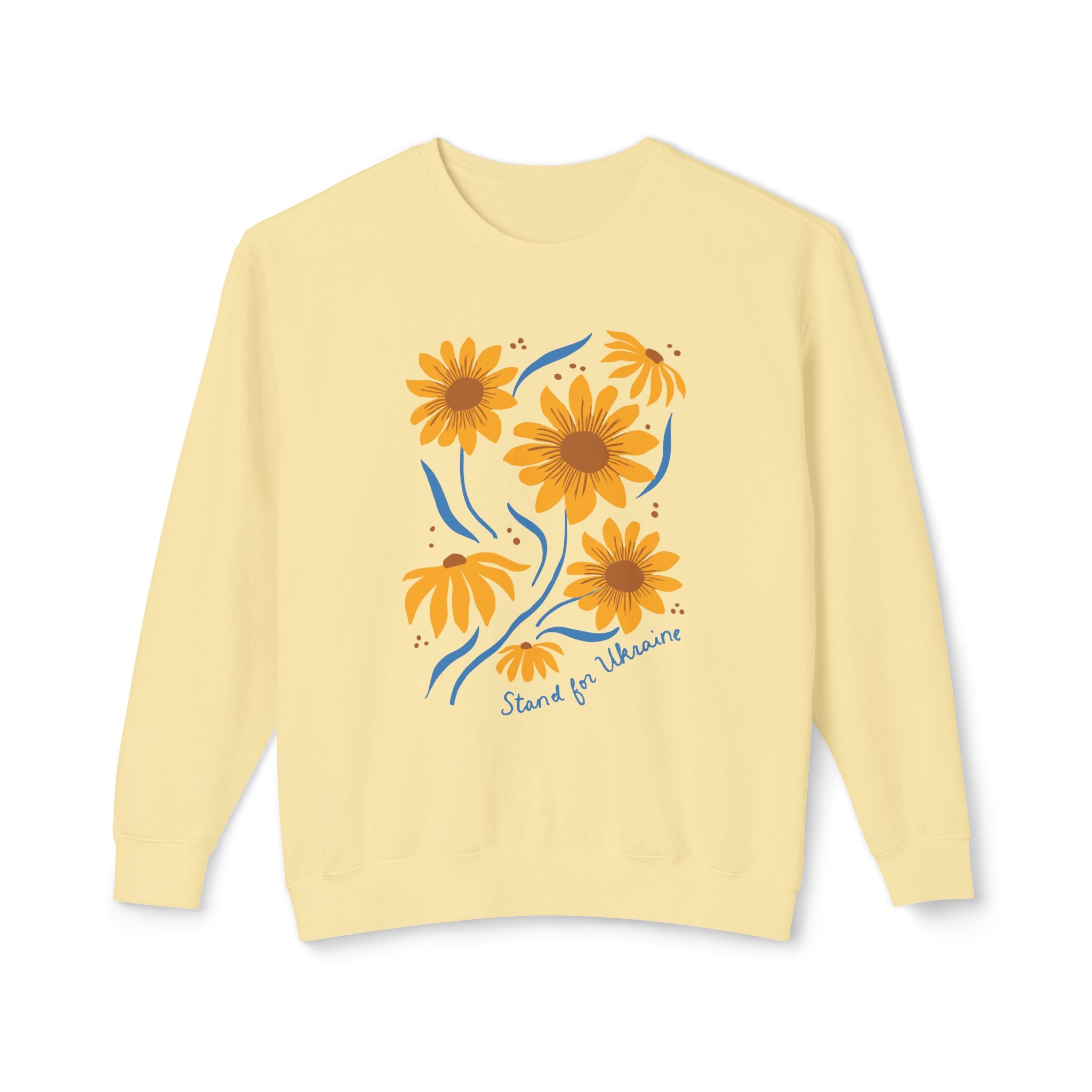 Stand For Ukraine Lightweight Crewneck