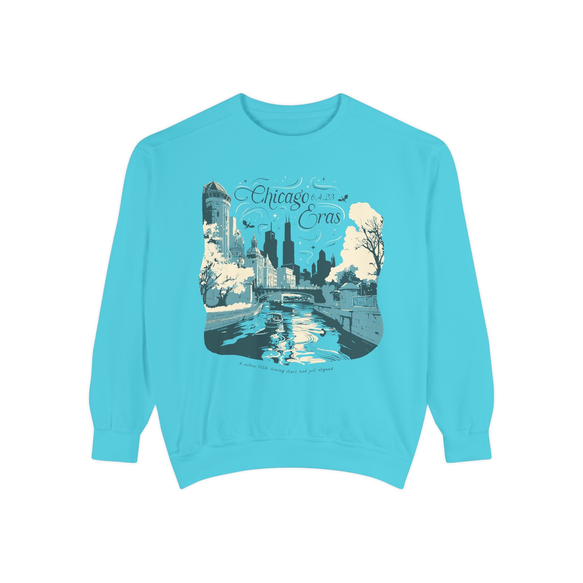 Night Three Eras Tour Chicago River Walk Crewneck