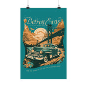 Seafoam Night Two Detroit Skyline Eras Tour Poster