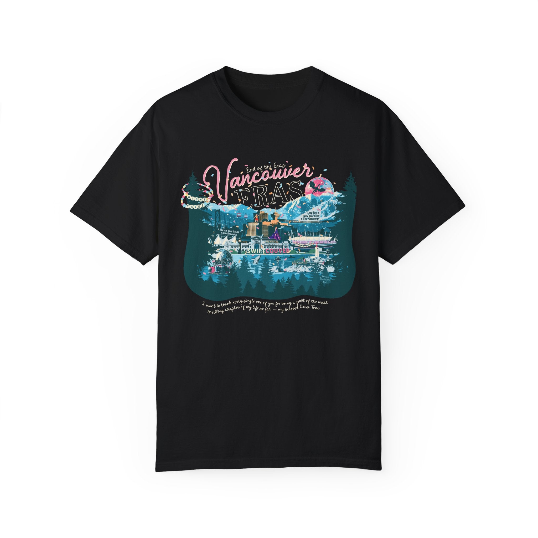 Vancouver Eras Night Three Comfort Colors Tee