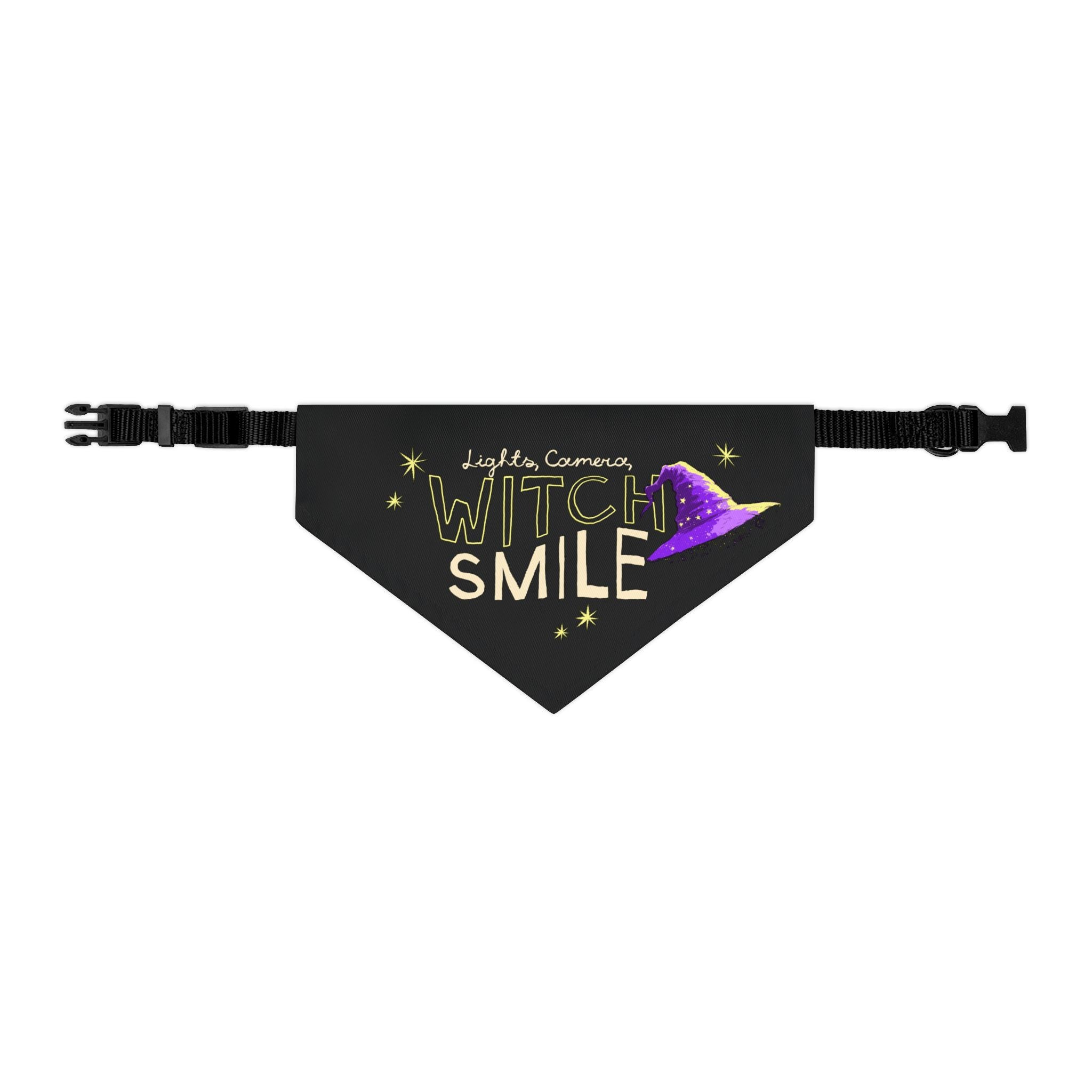 Lights, Camera, Witch Smile Pet Bandana Collar