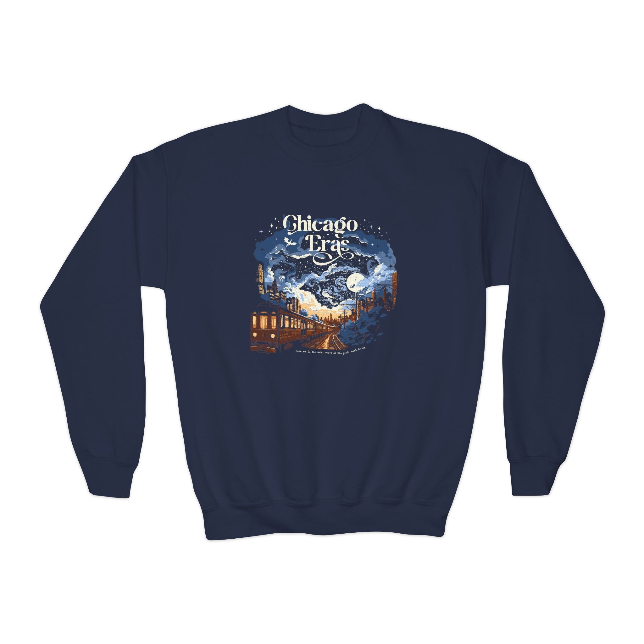 Kids Night One Chicago L Train Eras Tour Sweatshirt