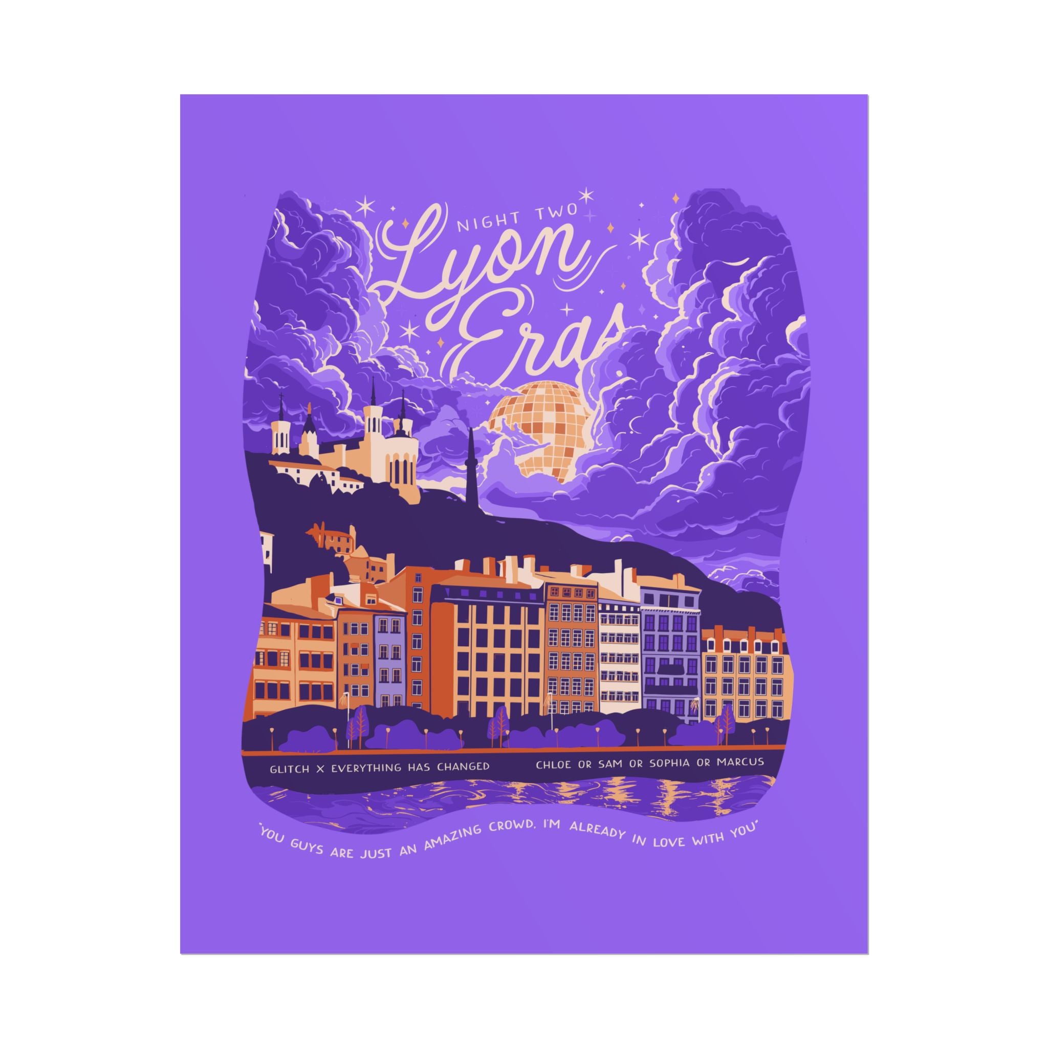 Purple Night Two Lyon Eras Poster