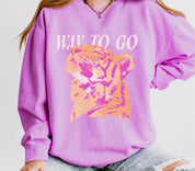 Way To Go Tiger Lightweight Comfort Colors Crewneck