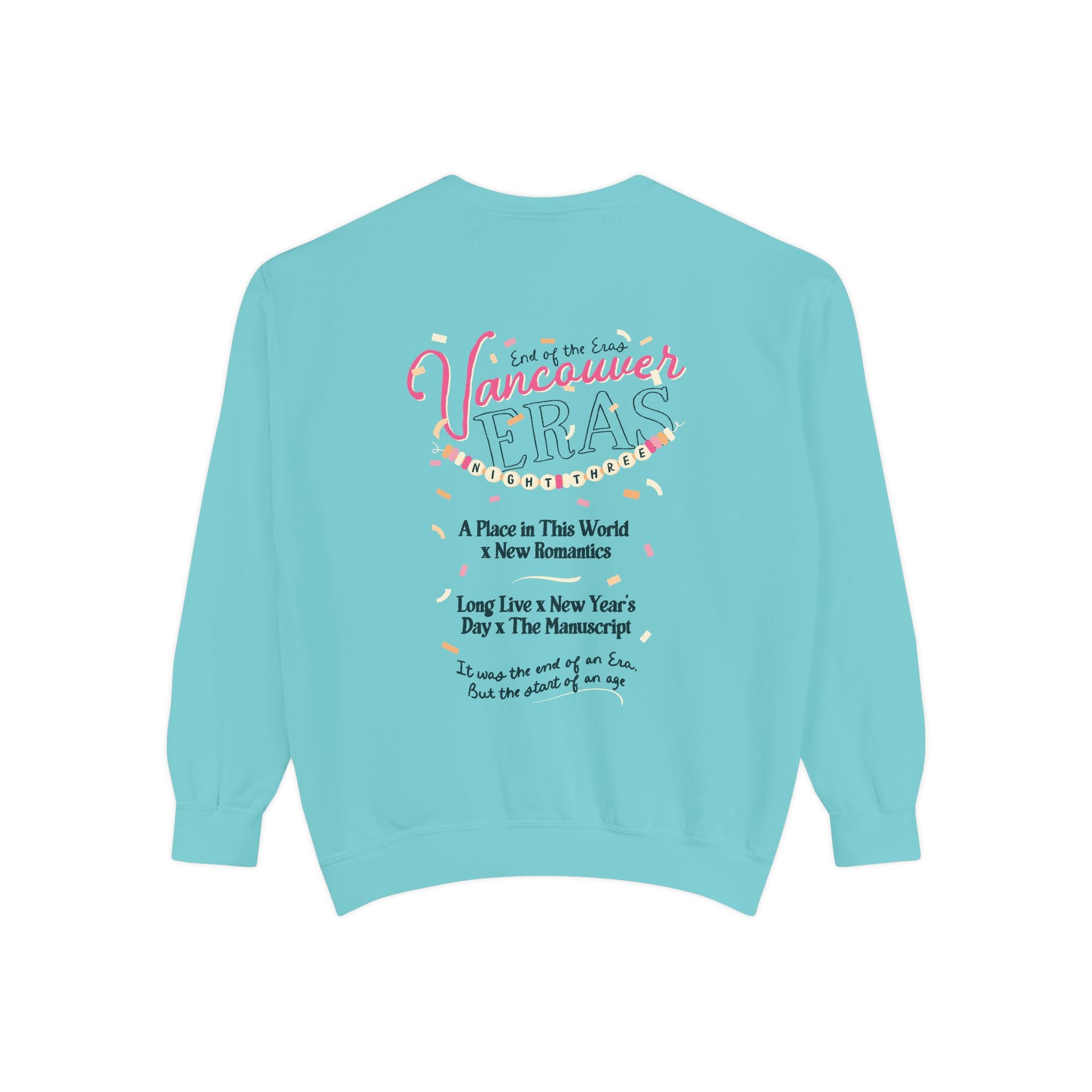 Vancouver Eras Night Three Comfort Colors Crewneck