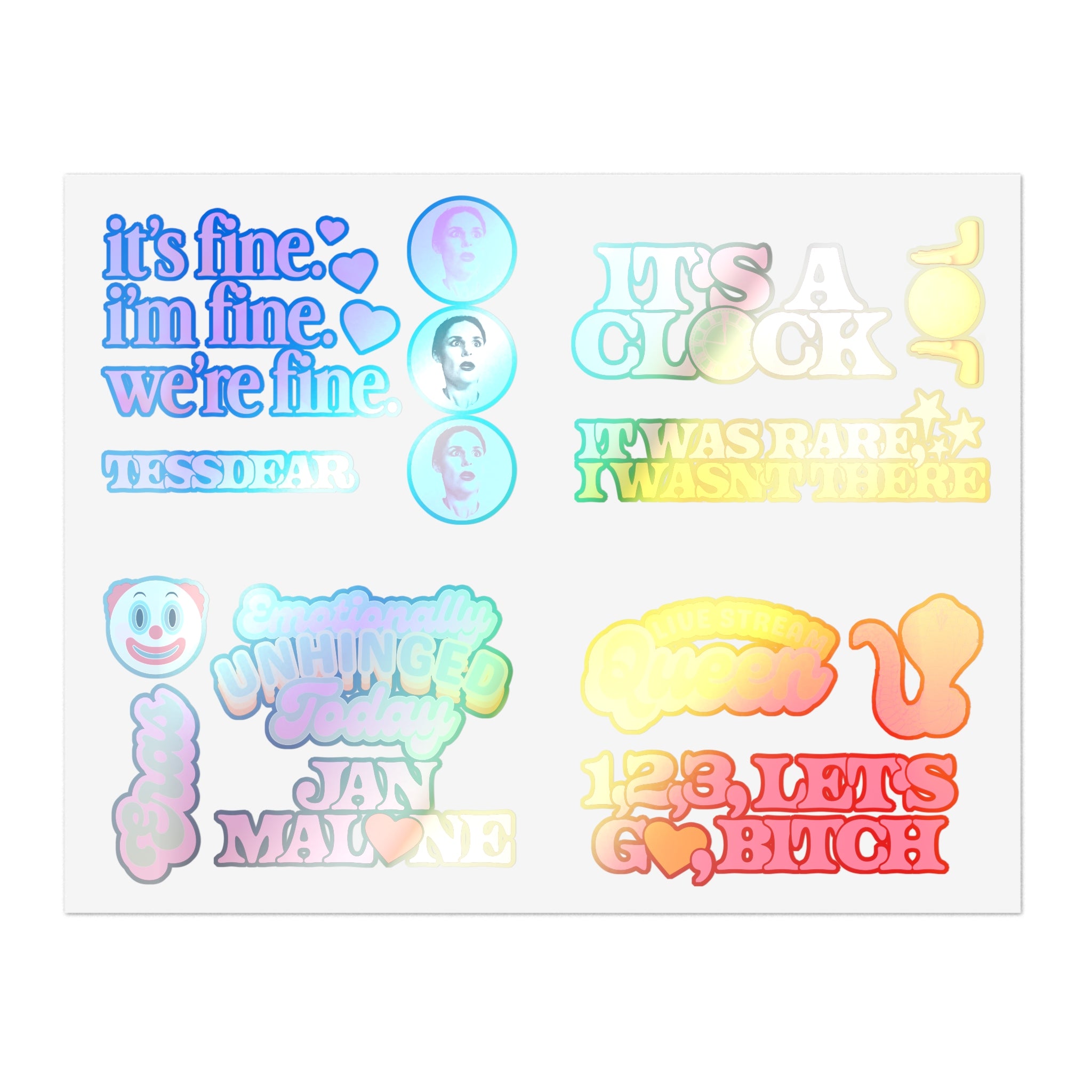 Tessdear’s Greatest Hits Sticker Set