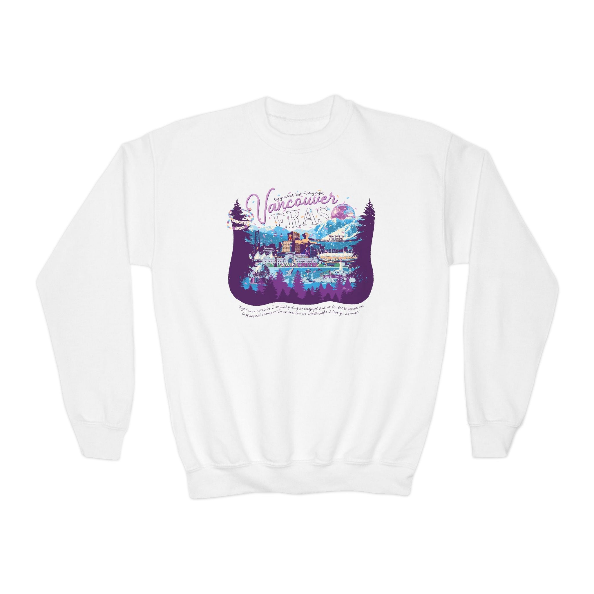 Kid's Vancouver Eras Night One Crewneck Sweatshirt