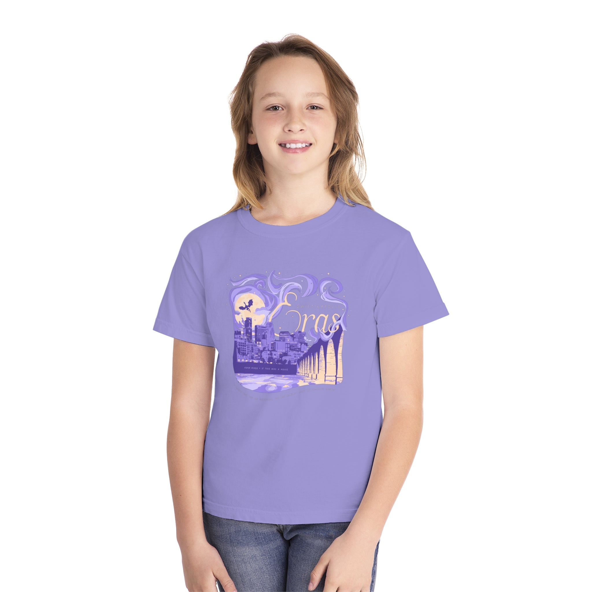 Night One Swiftieapolis Eras Tour Youth Midweight Tee