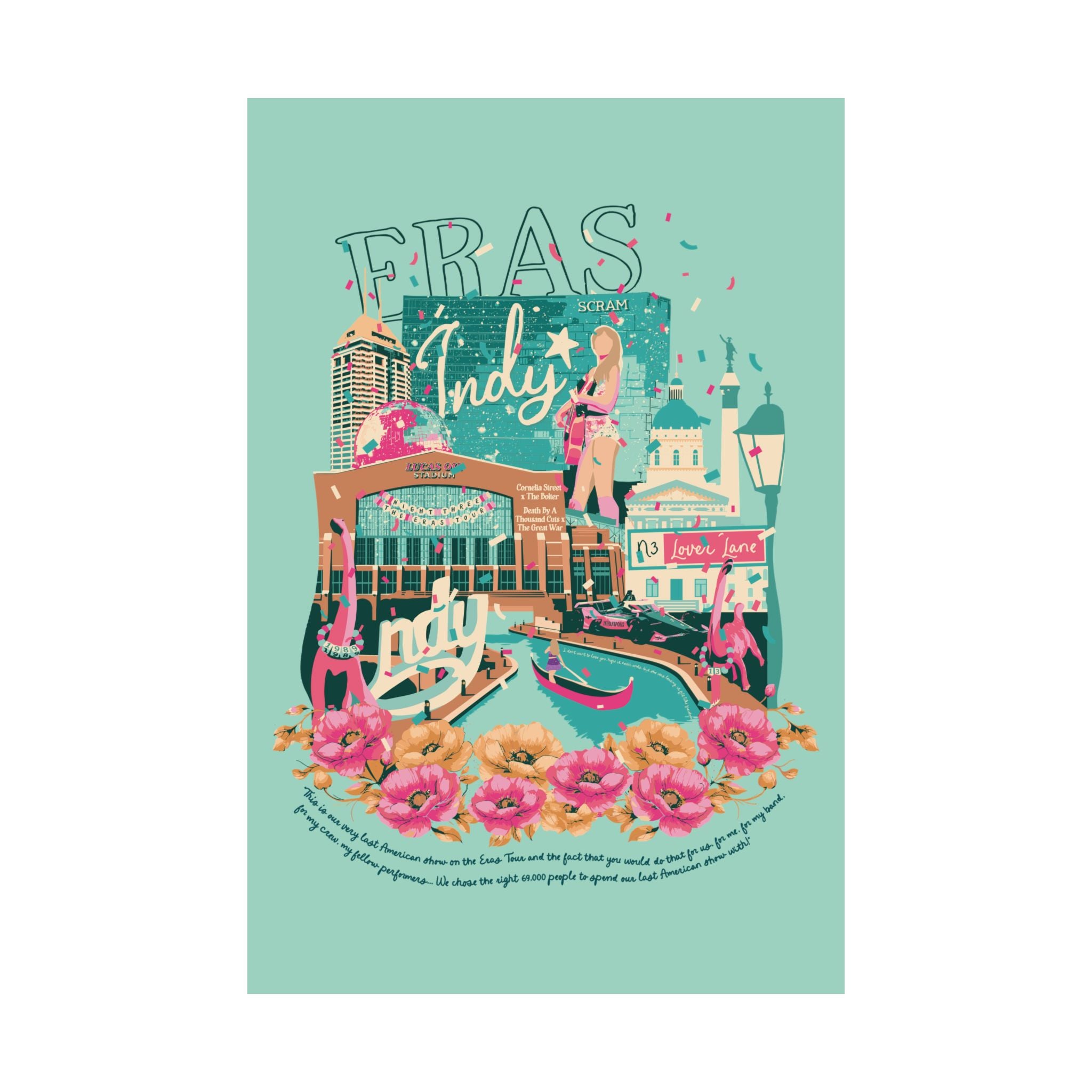 Mint Indianapolis Eras Night Three Poster