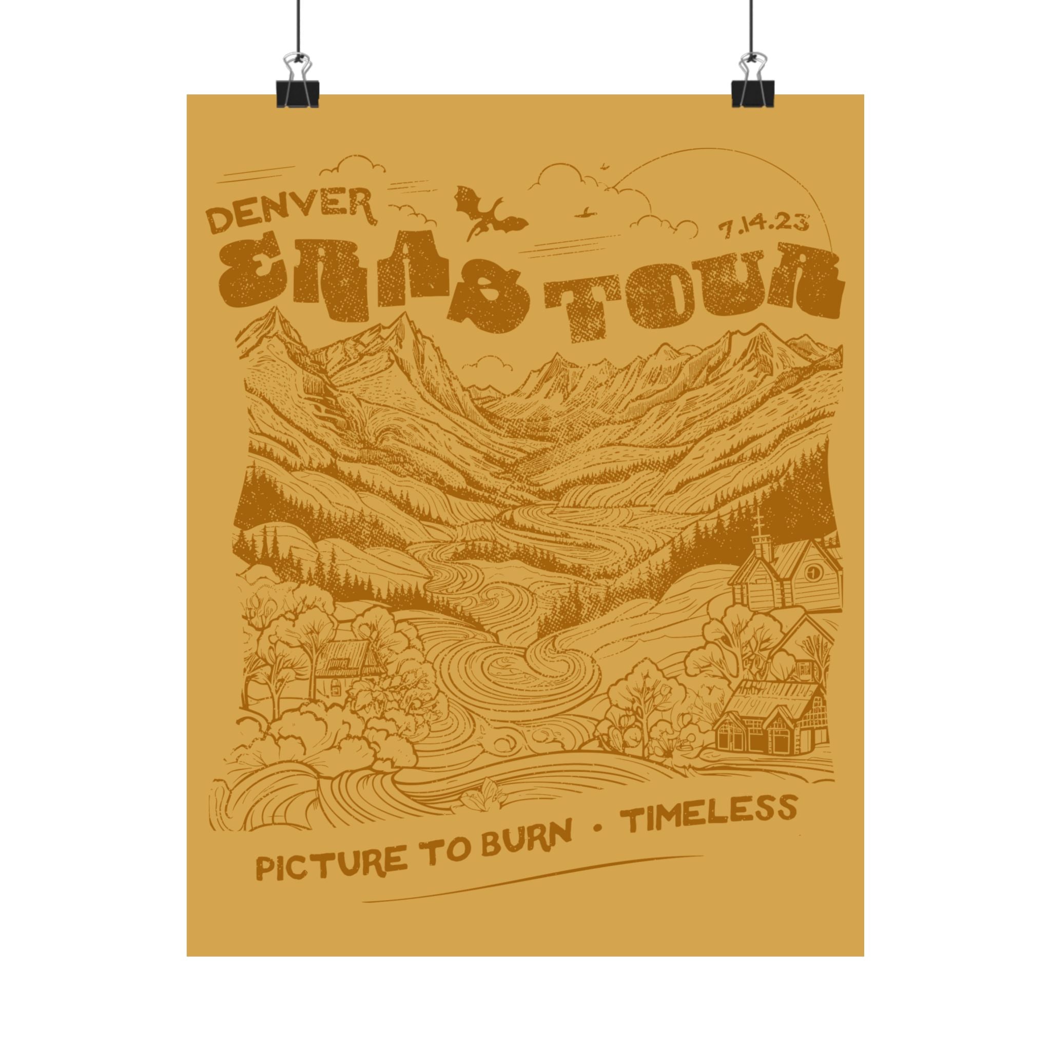 Mustard Denver Night One Mustard Mountains Poster