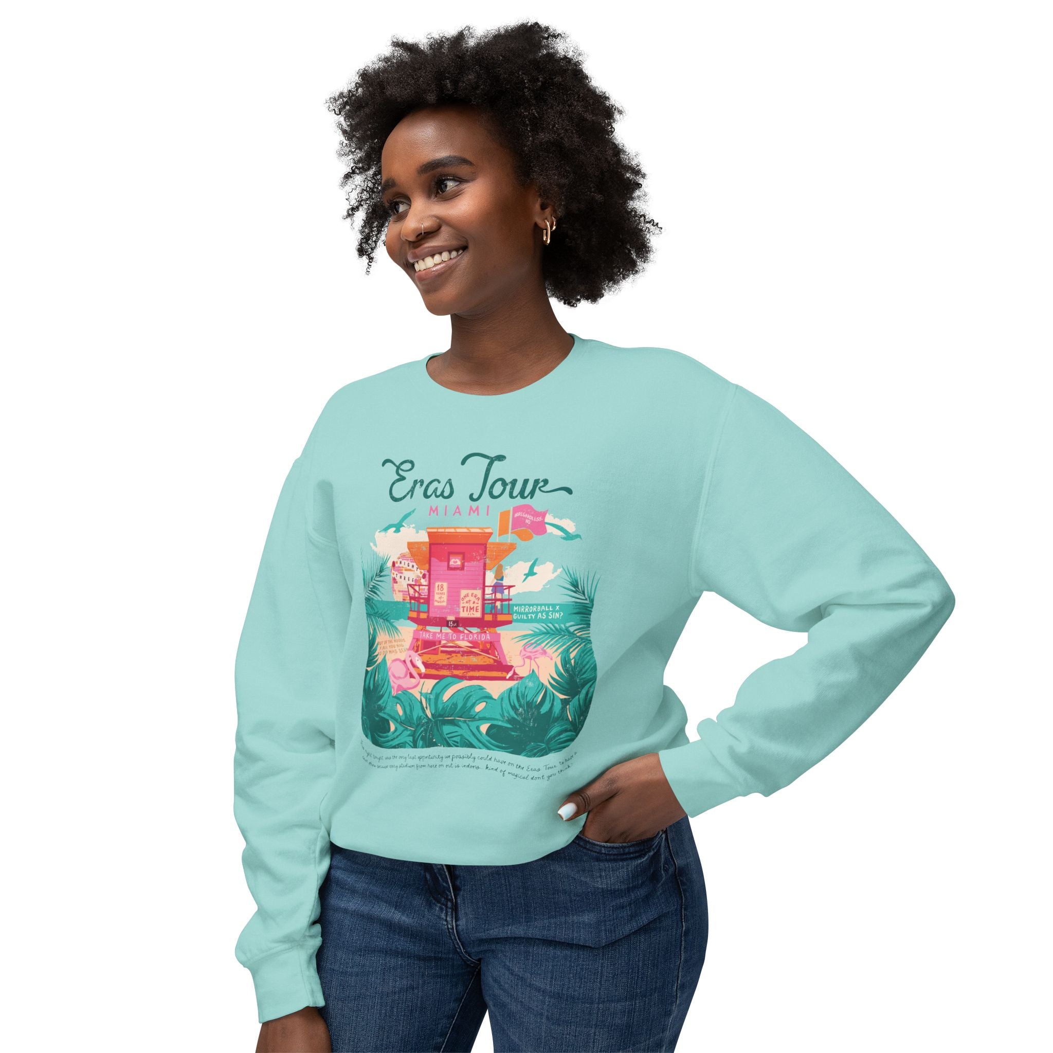 Miami Eras Night Three Lifeguard Lightweight Crewneck