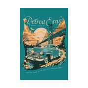 Seafoam Night One Detroit Skyline Eras Tour Poster