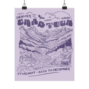 Orchid Denver Night Two Purple Mountains Poster