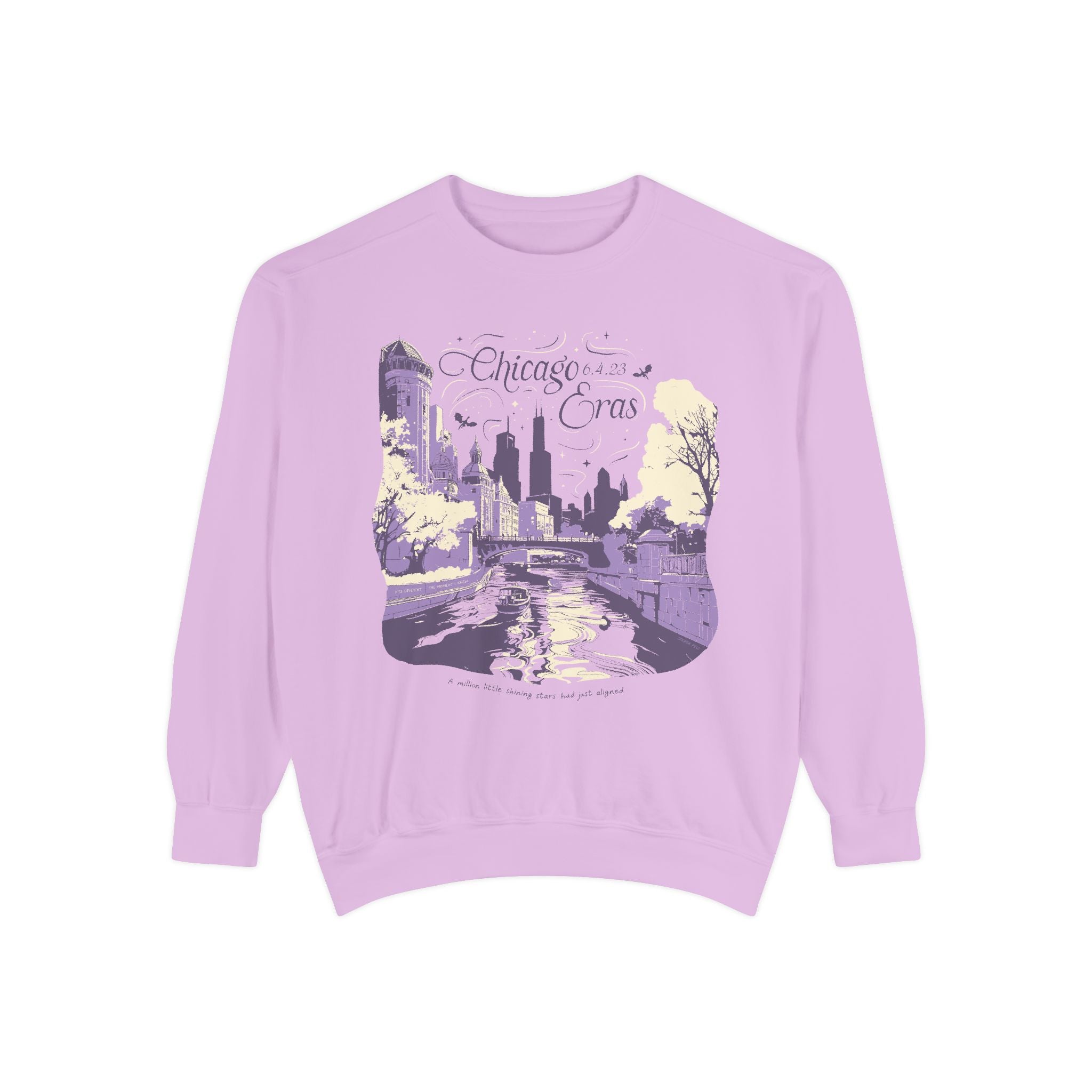 Night Three Eras Tour Chicago River Walk Crewneck