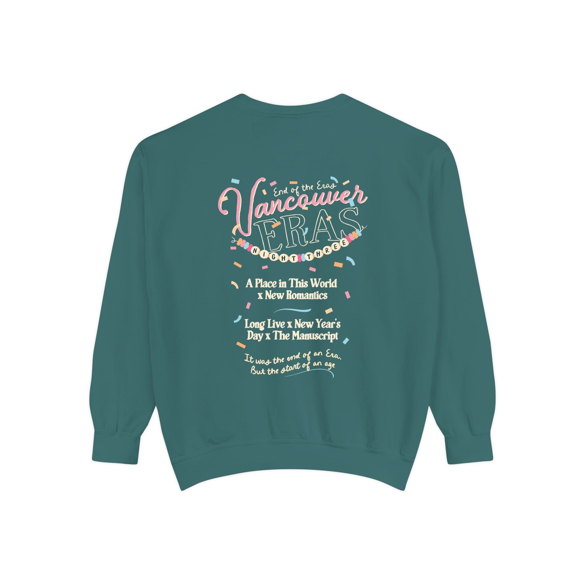 Vancouver Eras Night Three Comfort Colors Crewneck