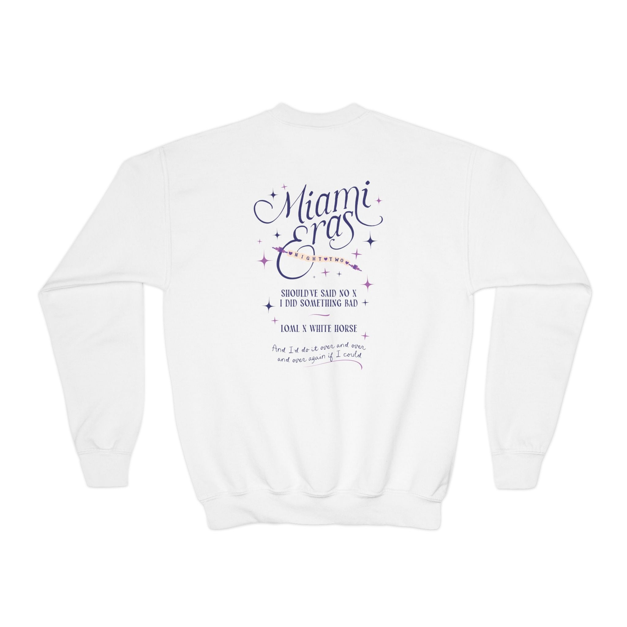 Kid's Miami Eras Night Two Hard Rock Stadium Gildan Crewneck