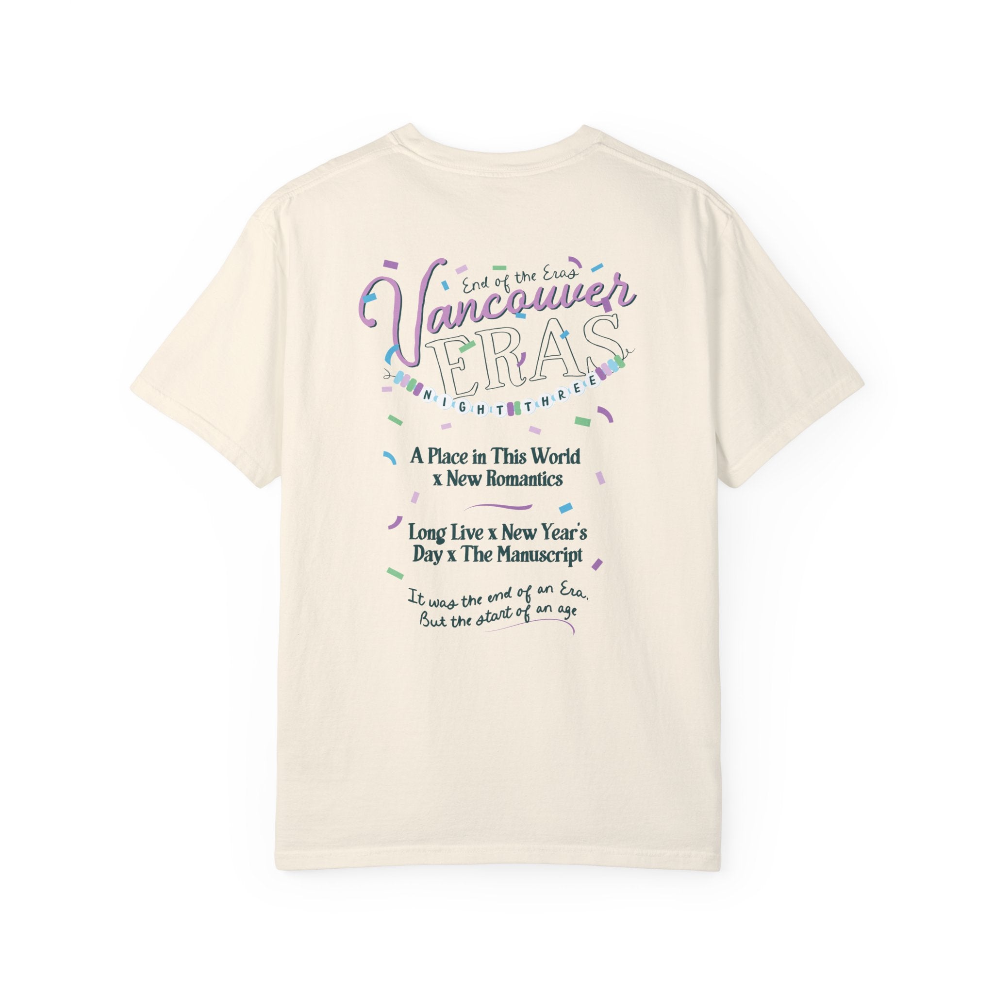 Vancouver Eras Night Three Comfort Colors Tee