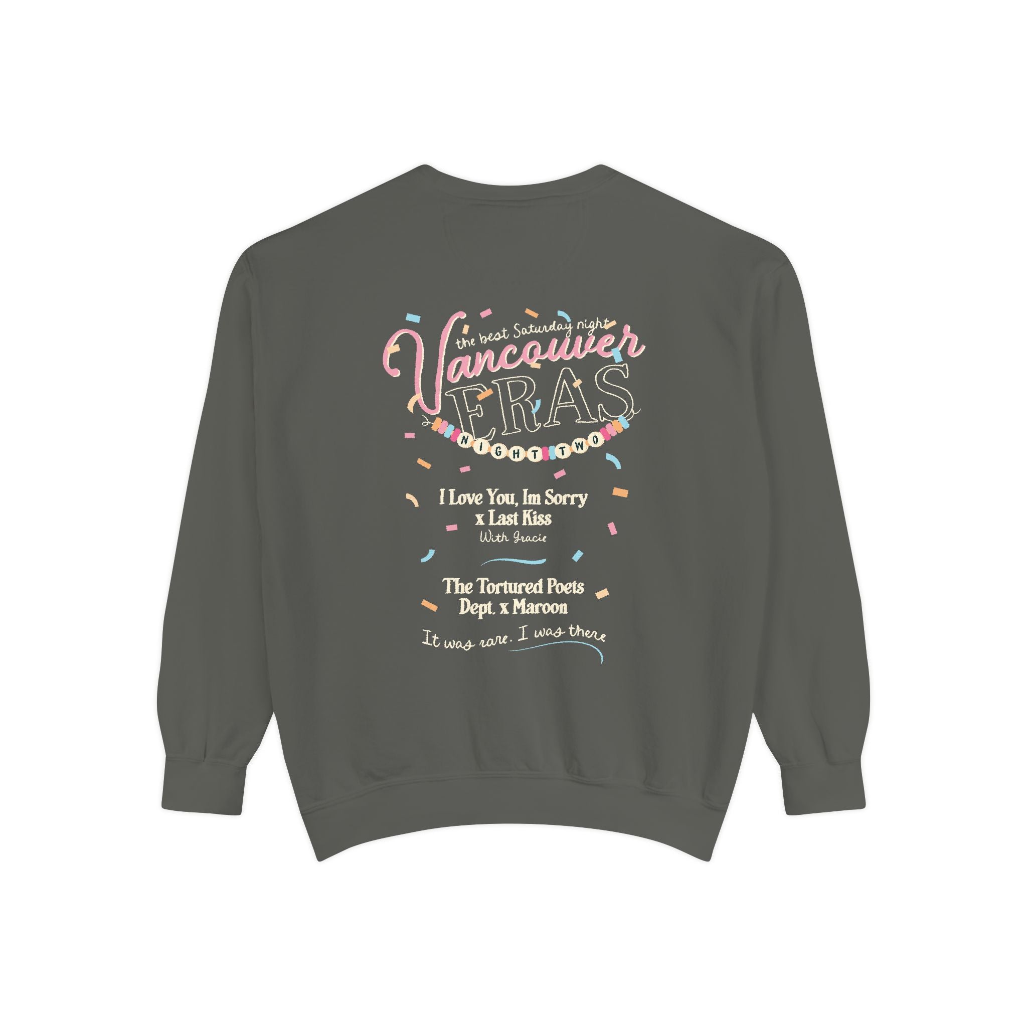 Vancouver Eras Night Two Comfort Colors Crewneck