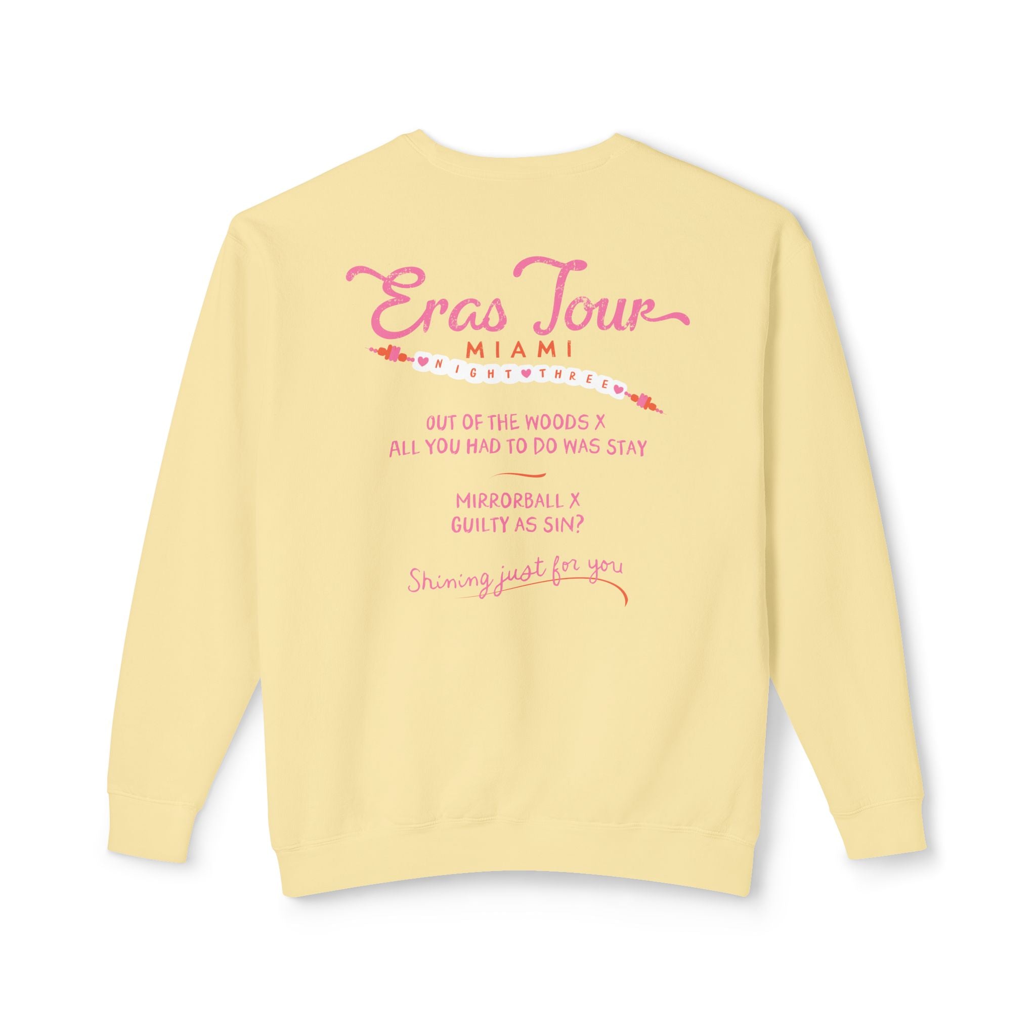 Miami Eras Night Three Lifeguard Lightweight Crewneck