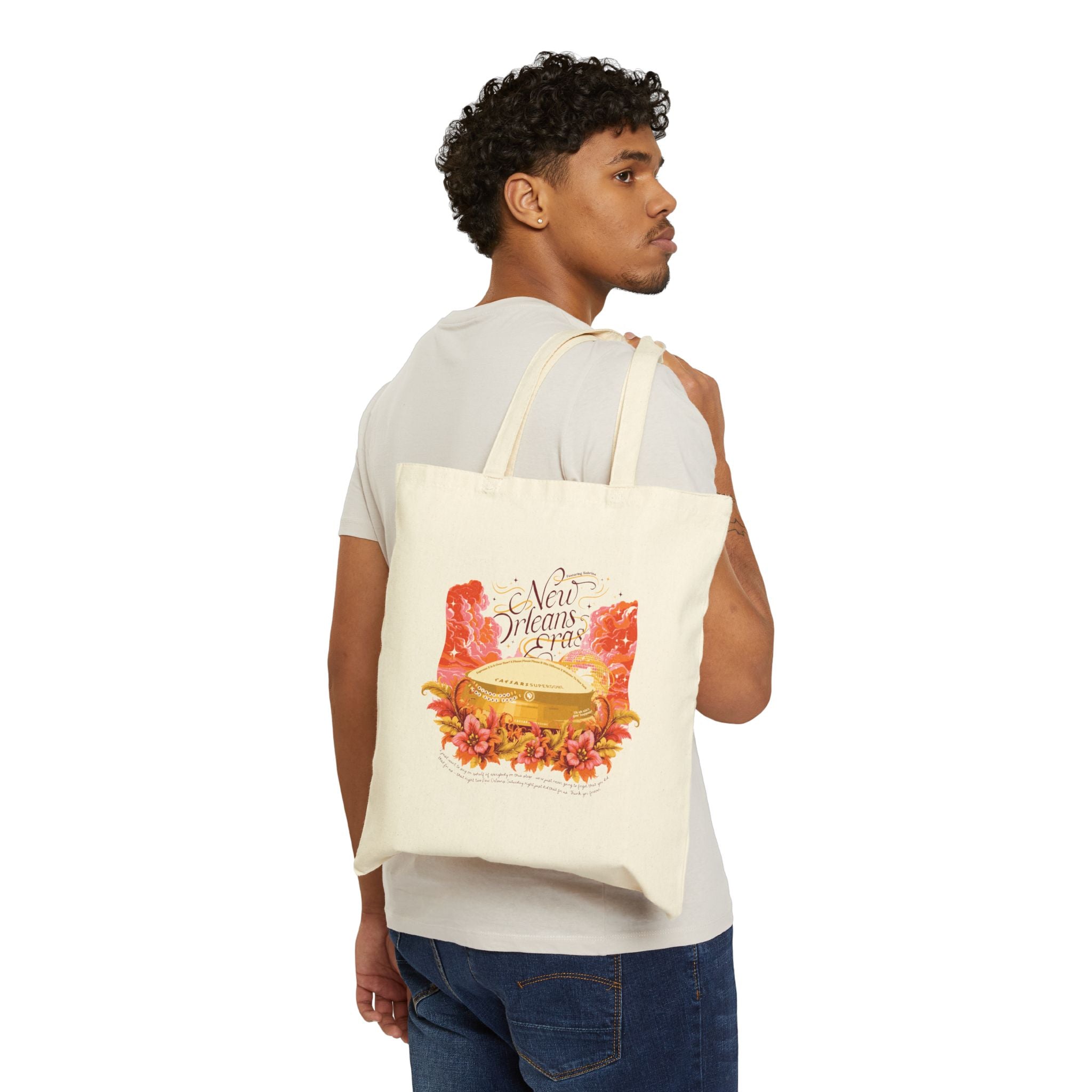 New Orleans Eras Night Two Superdome Cotton Canvas Tote Bag