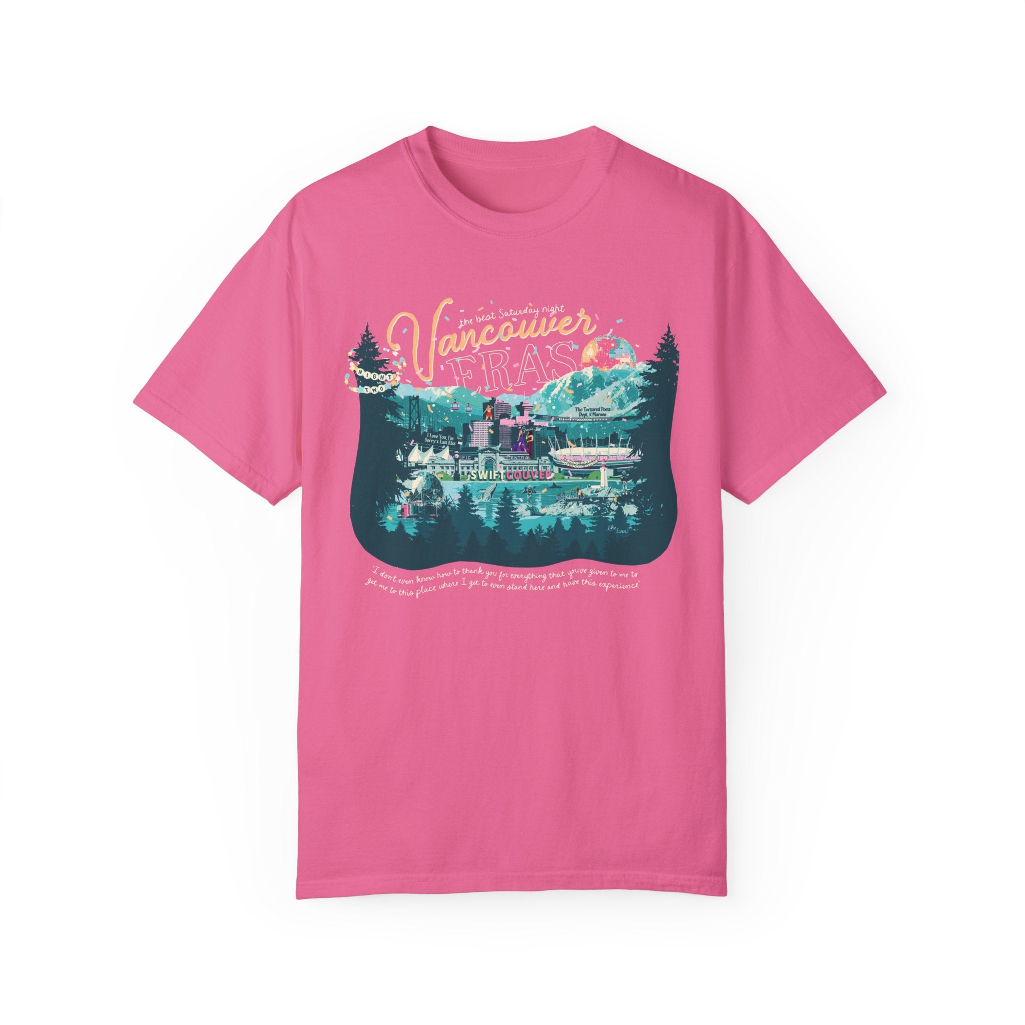 Vancouver Eras Night Two Comfort Colors Tee