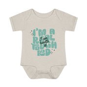 I'm a Real Tough Kid Baby Rib Onesie