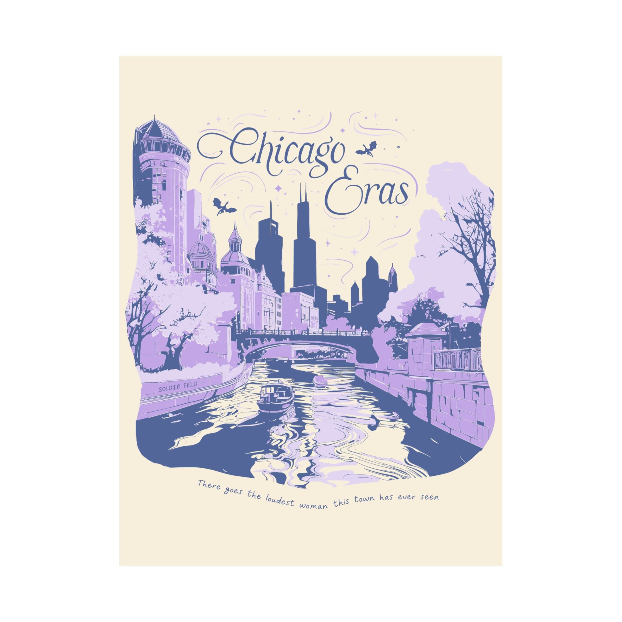 Ivory Eras Tour Chicago River Walk Poster