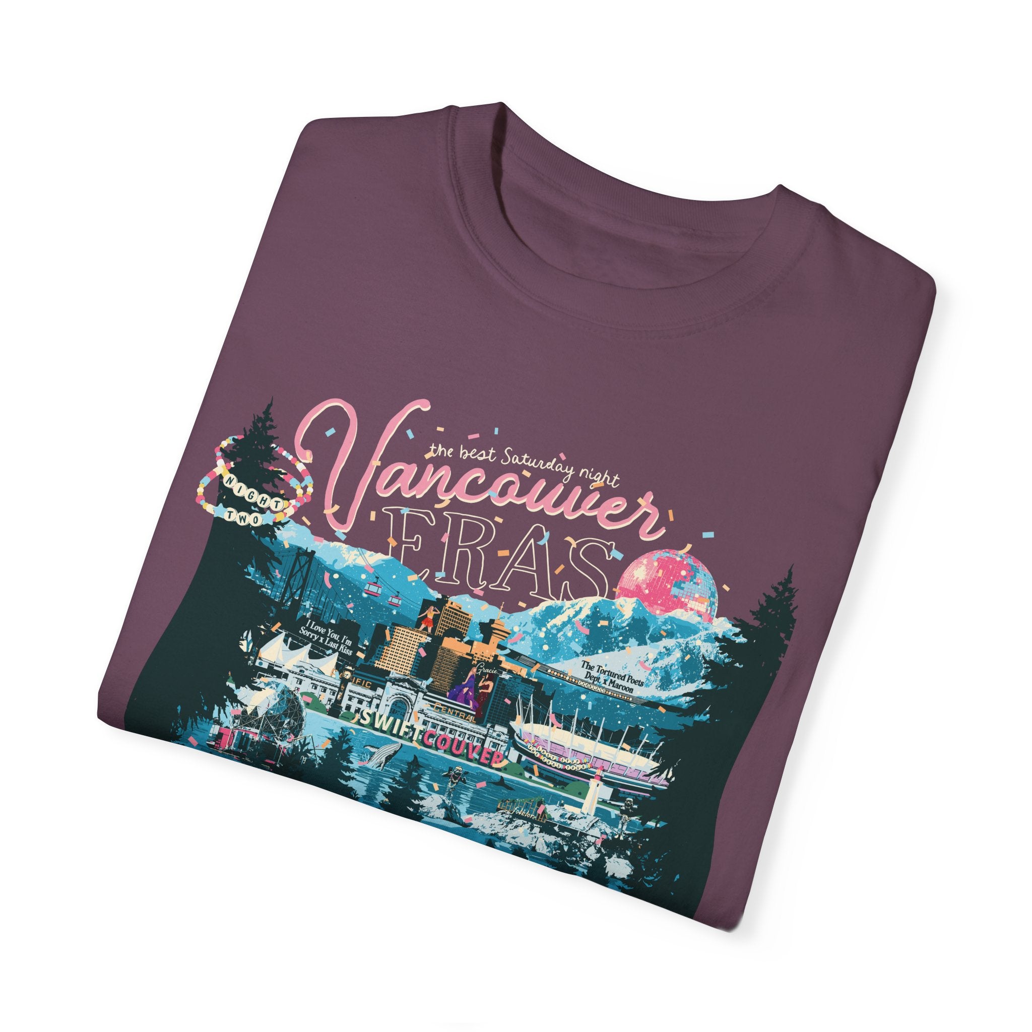 Vancouver Eras Night Two Comfort Colors Tee