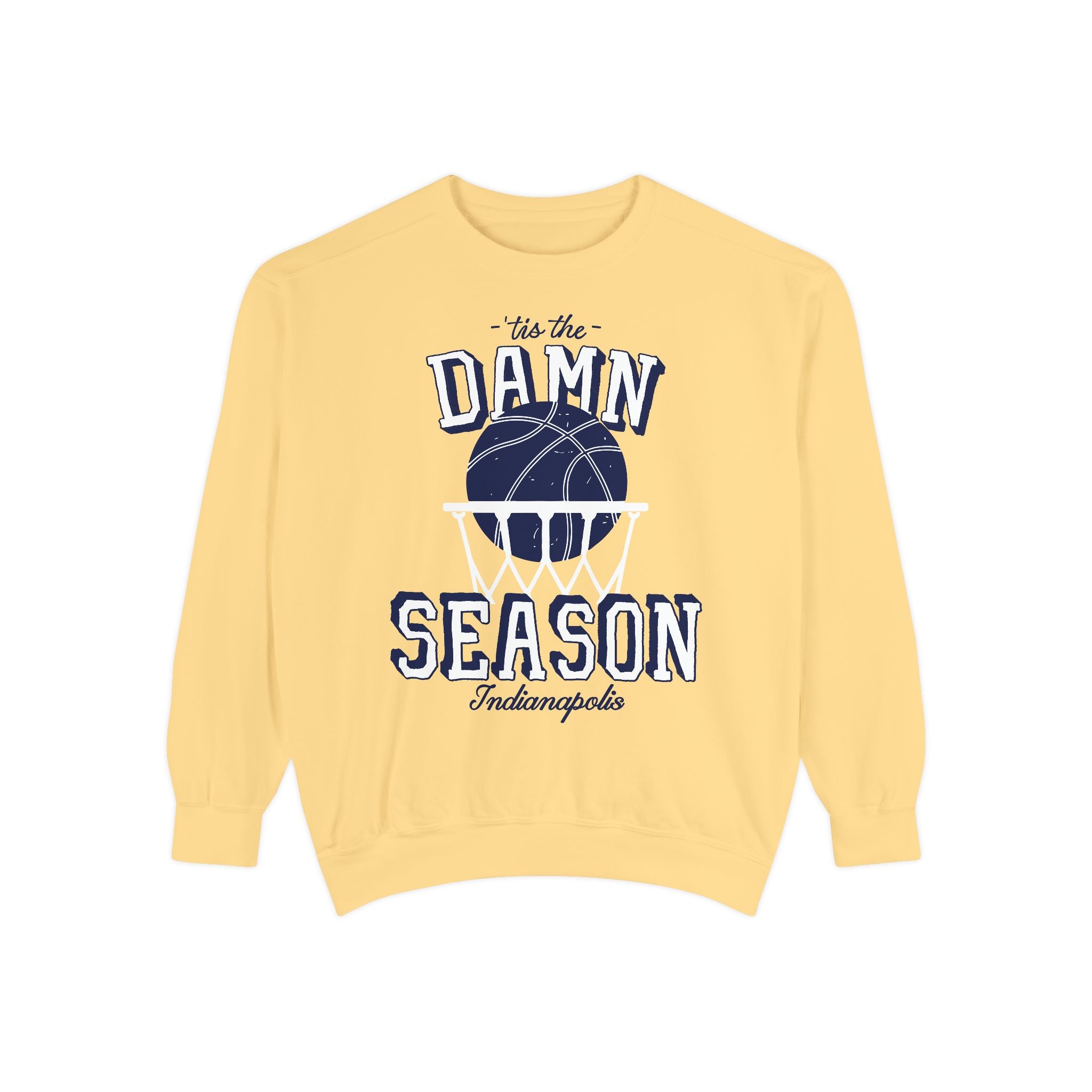 Tis the Season Indy Basketball Comfort Colors Crewneck