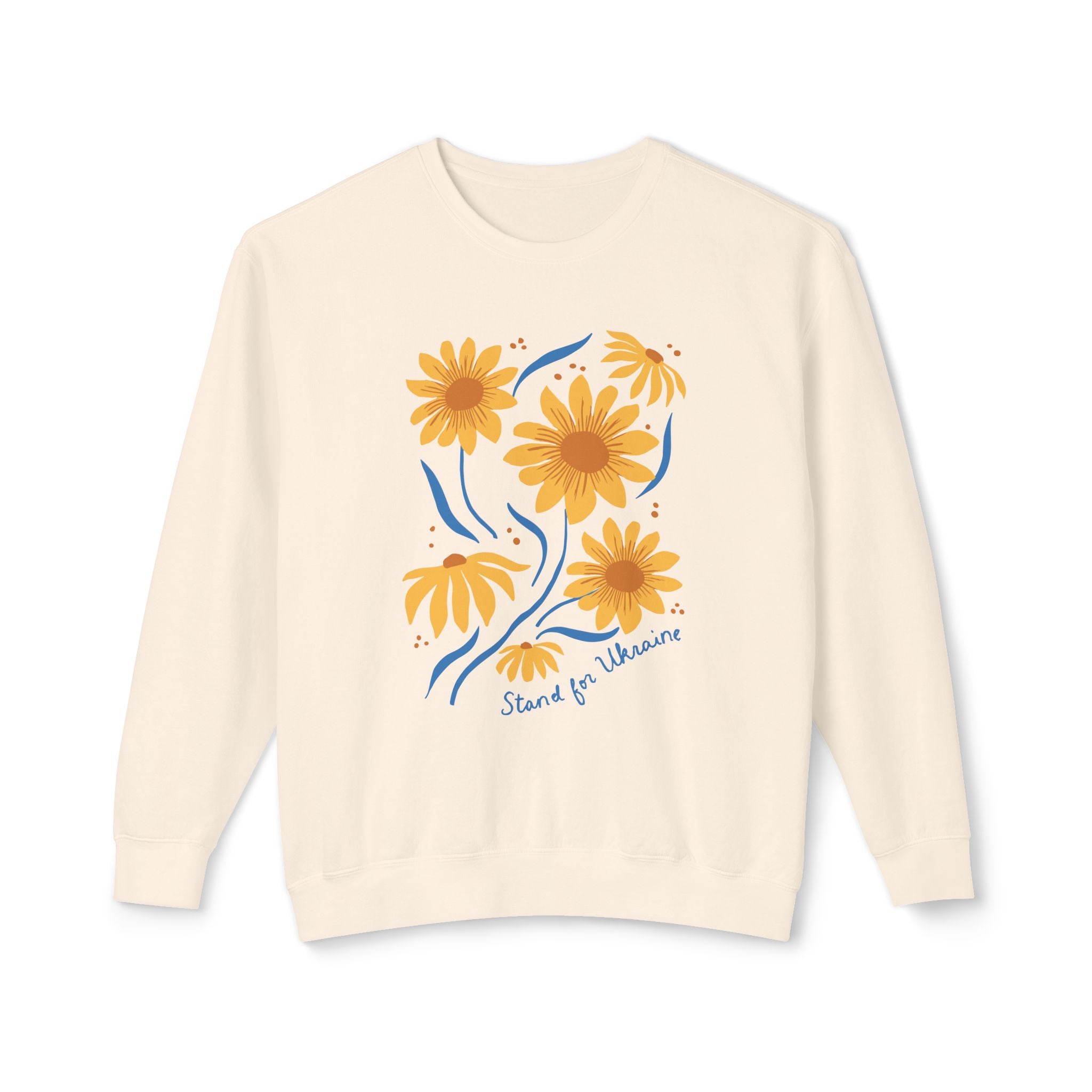 Stand For Ukraine Lightweight Crewneck