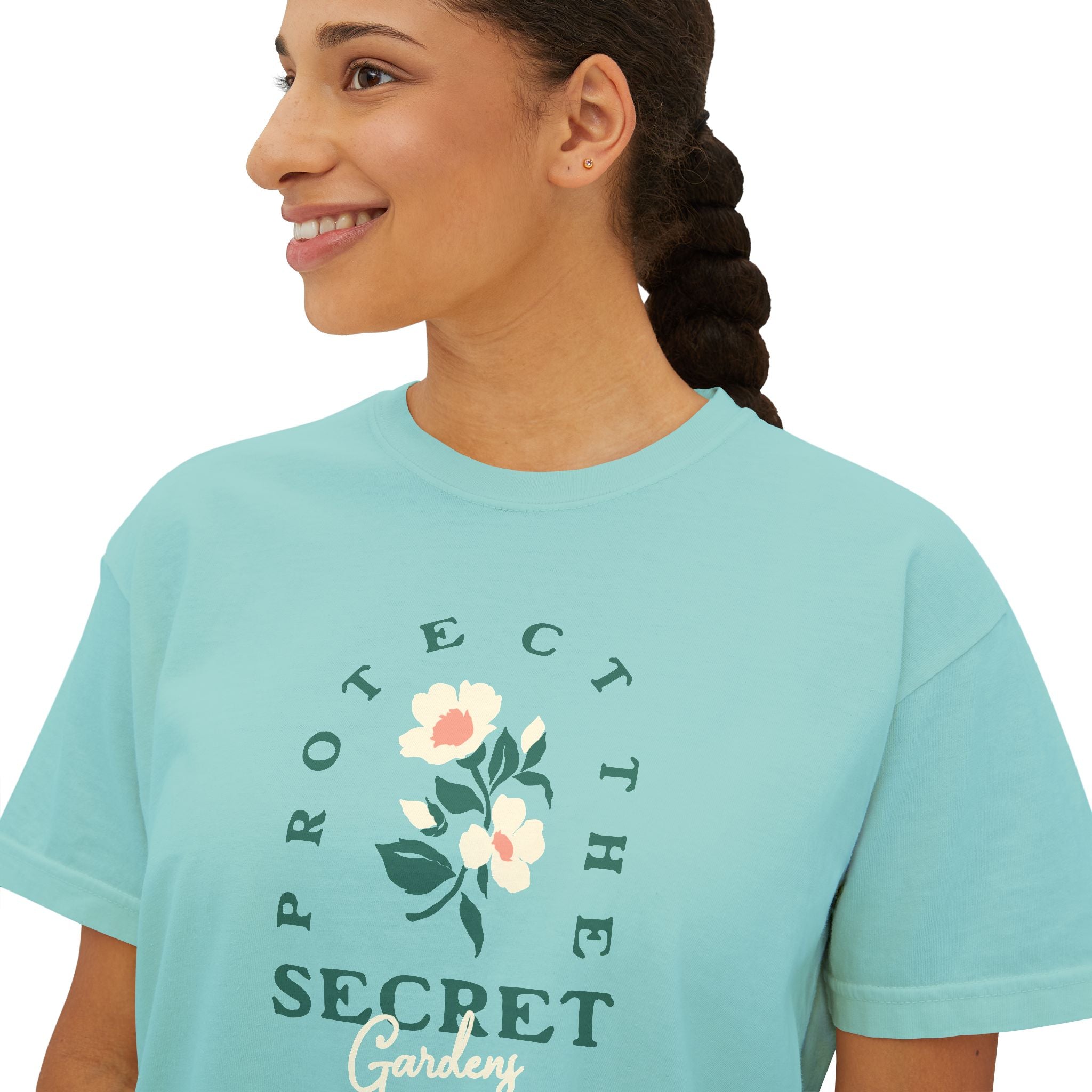 Protect The Secret Gardens Comfort Colors Crop Tee