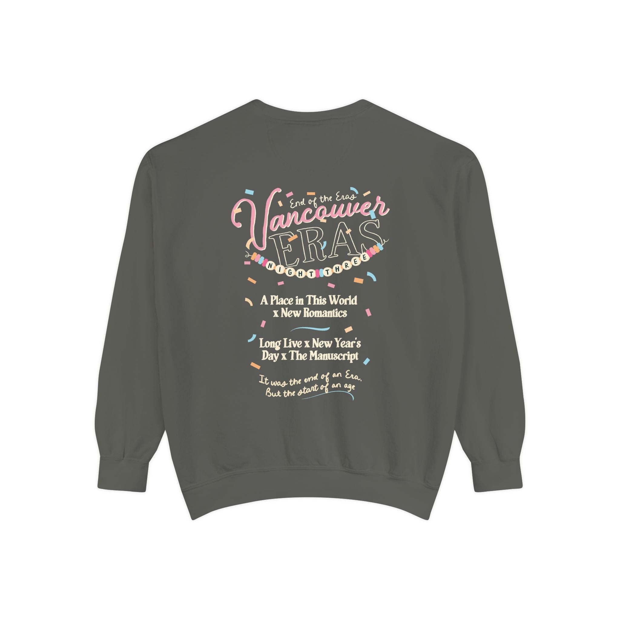 Vancouver Eras Night Three Comfort Colors Crewneck