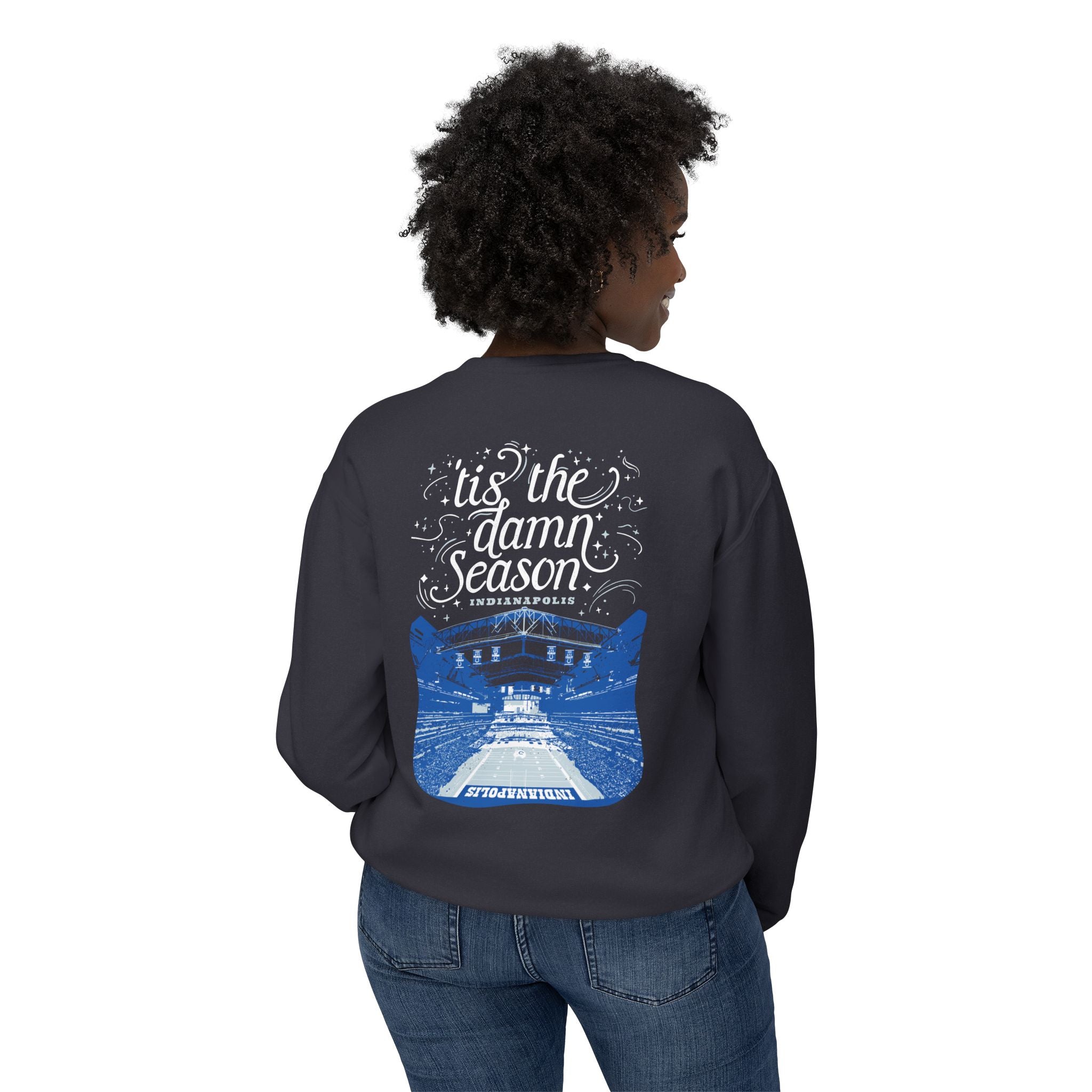 Lucas Oil Stadium Indy Football Lightweight Comfort Colors Crewneck