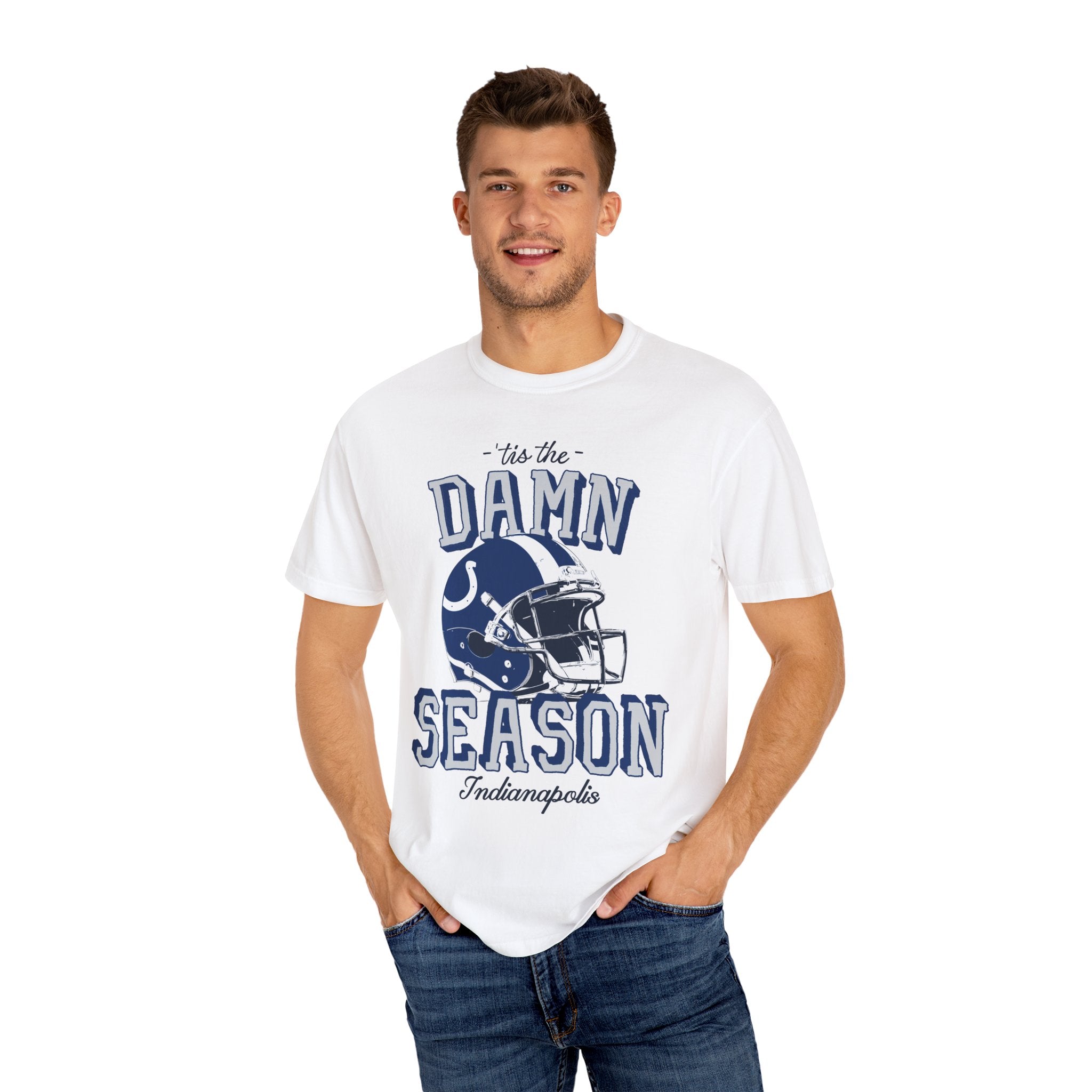 Tis the Season Indy Football Comfort Colors Tee