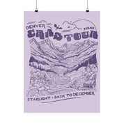 Orchid Denver Night Two Purple Mountains Poster