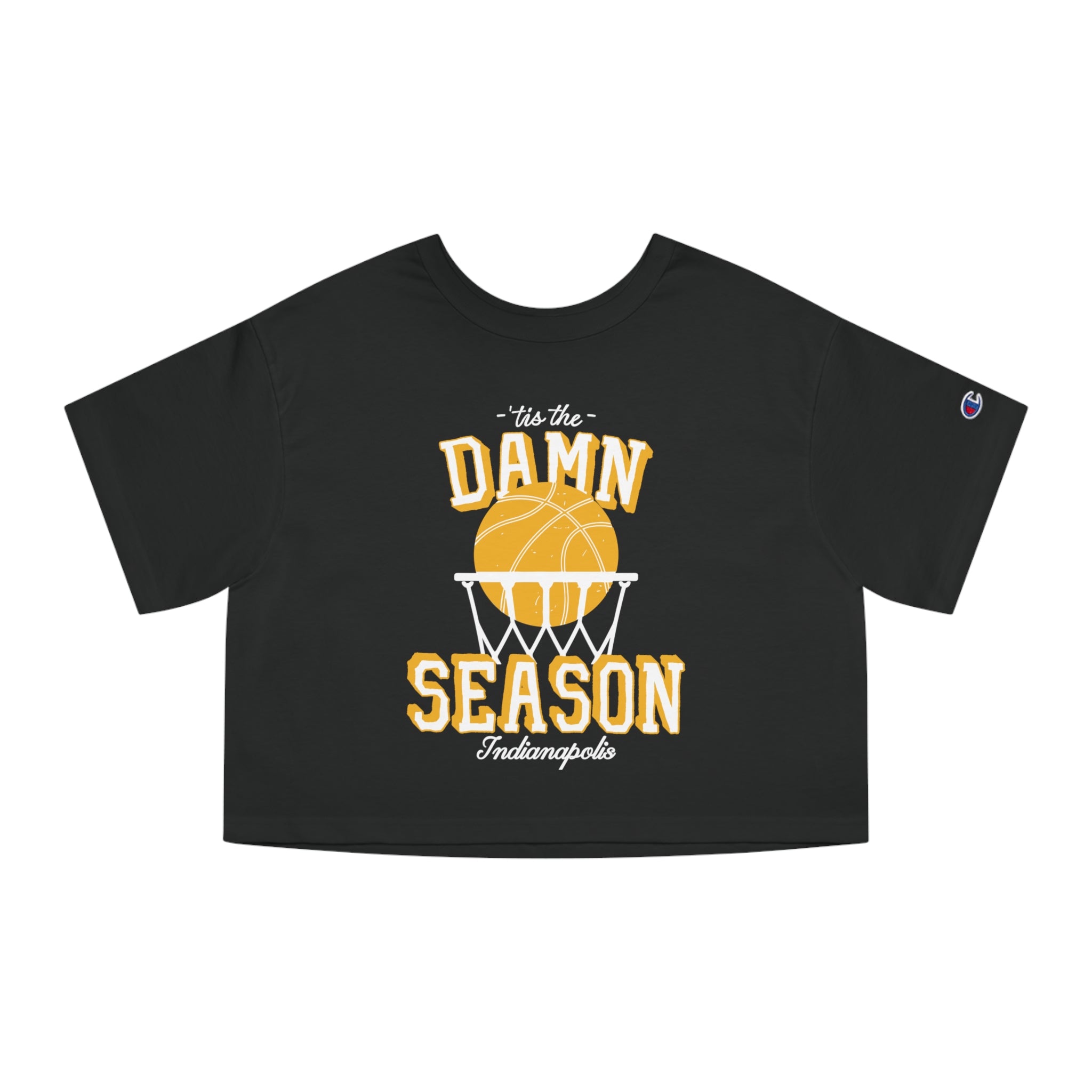 Tis the Season Indy Basketball Crop Top