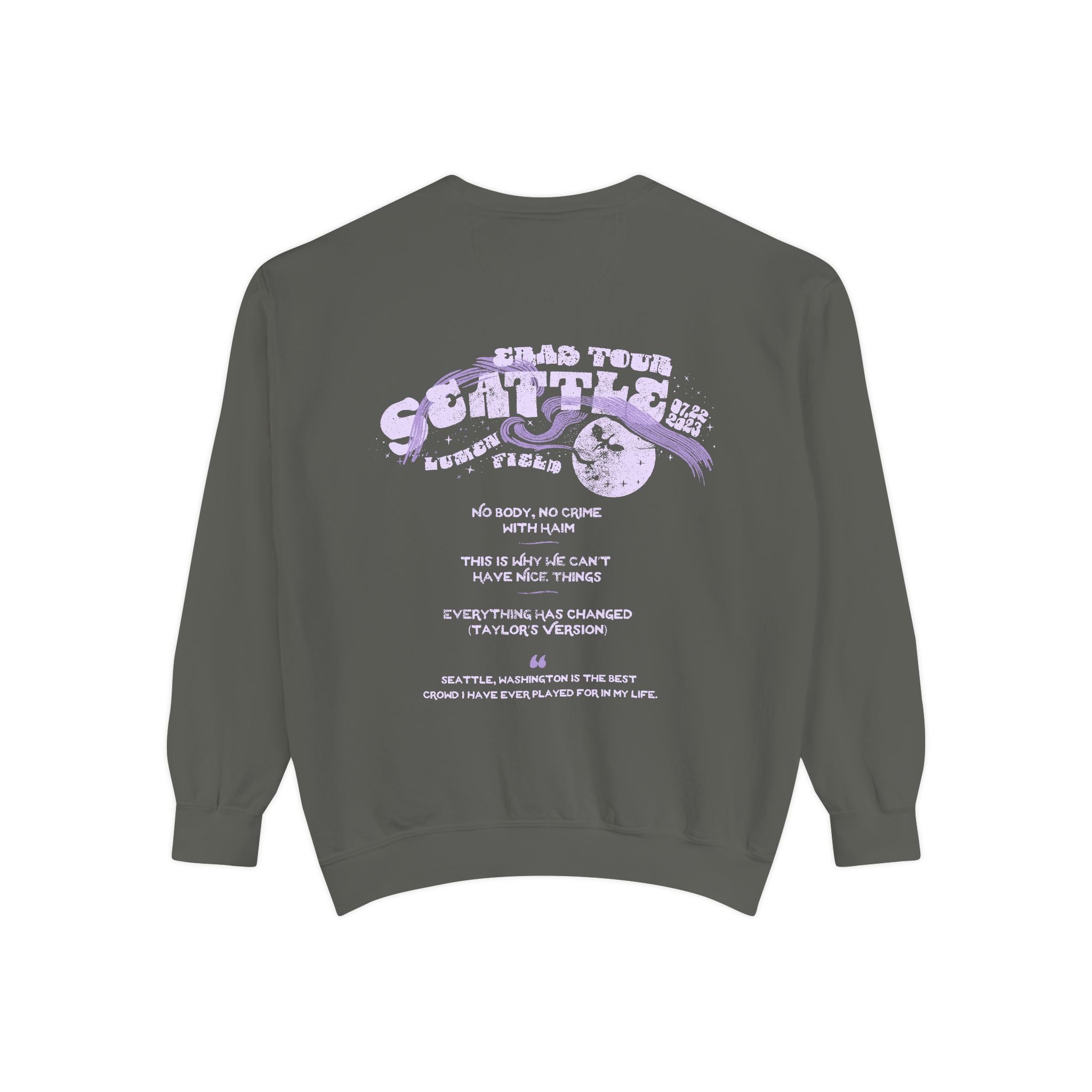 Seattle Night One Eras Tour Crewneck